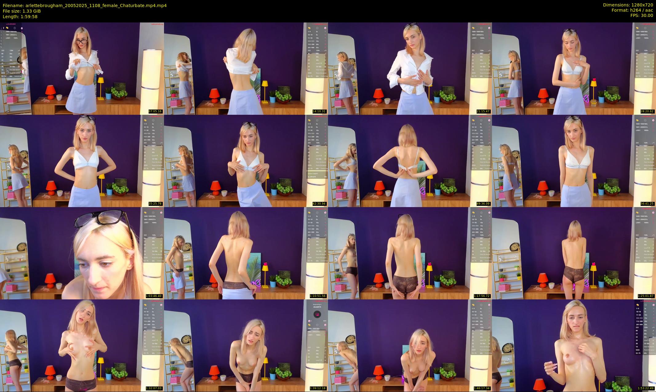 arlettebrougham — 120 minute Chaturbate female cam show recording, 720p, May 20, 2025
