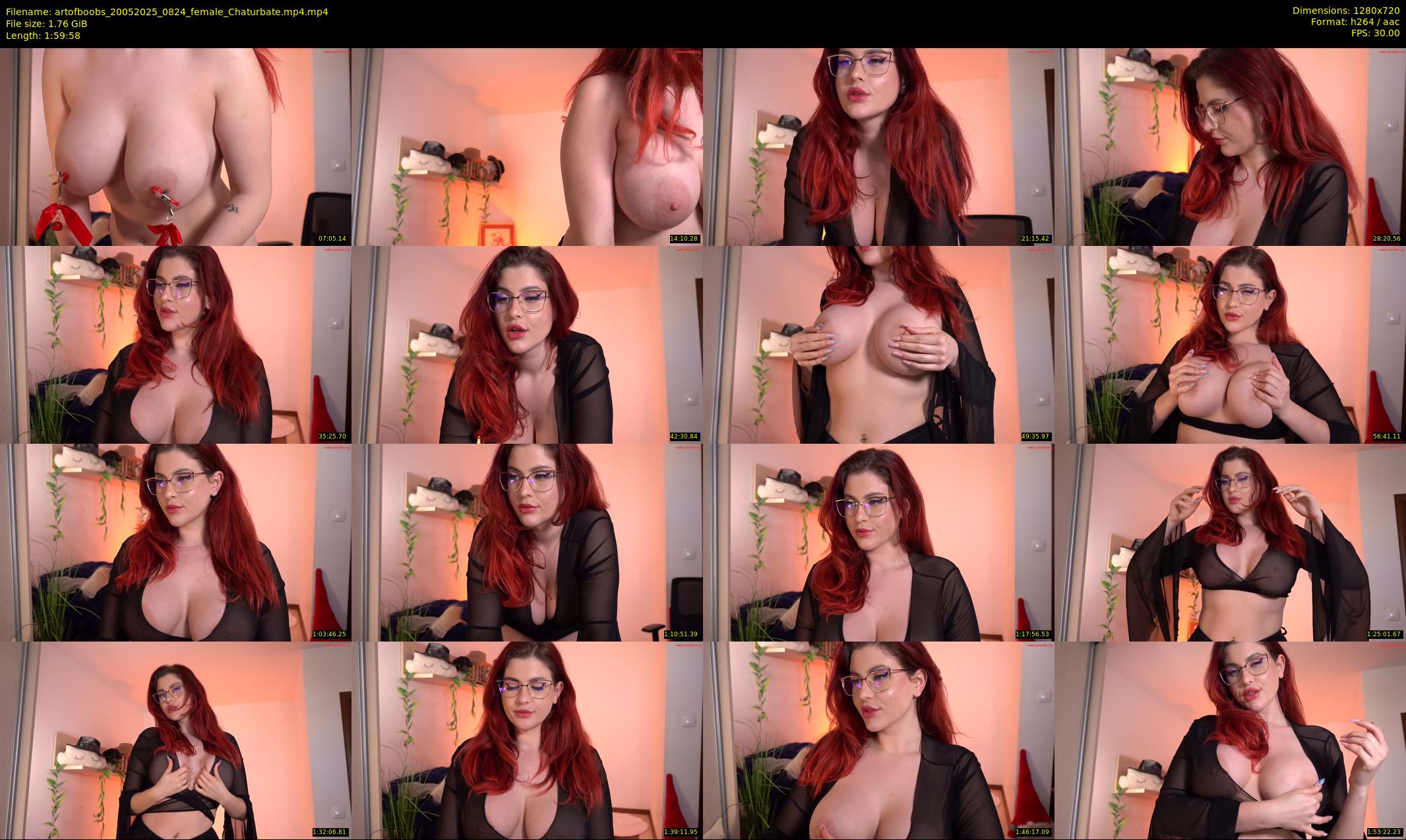 artofboobs — 120 minute Chaturbate female cam show recording, 720p, May 20, 2025