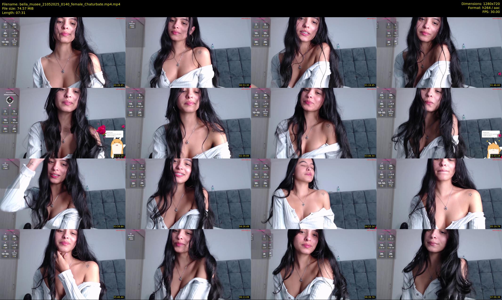 bella_musee — 8 minute Chaturbate female cam show recording, 720p, May 21, 2025