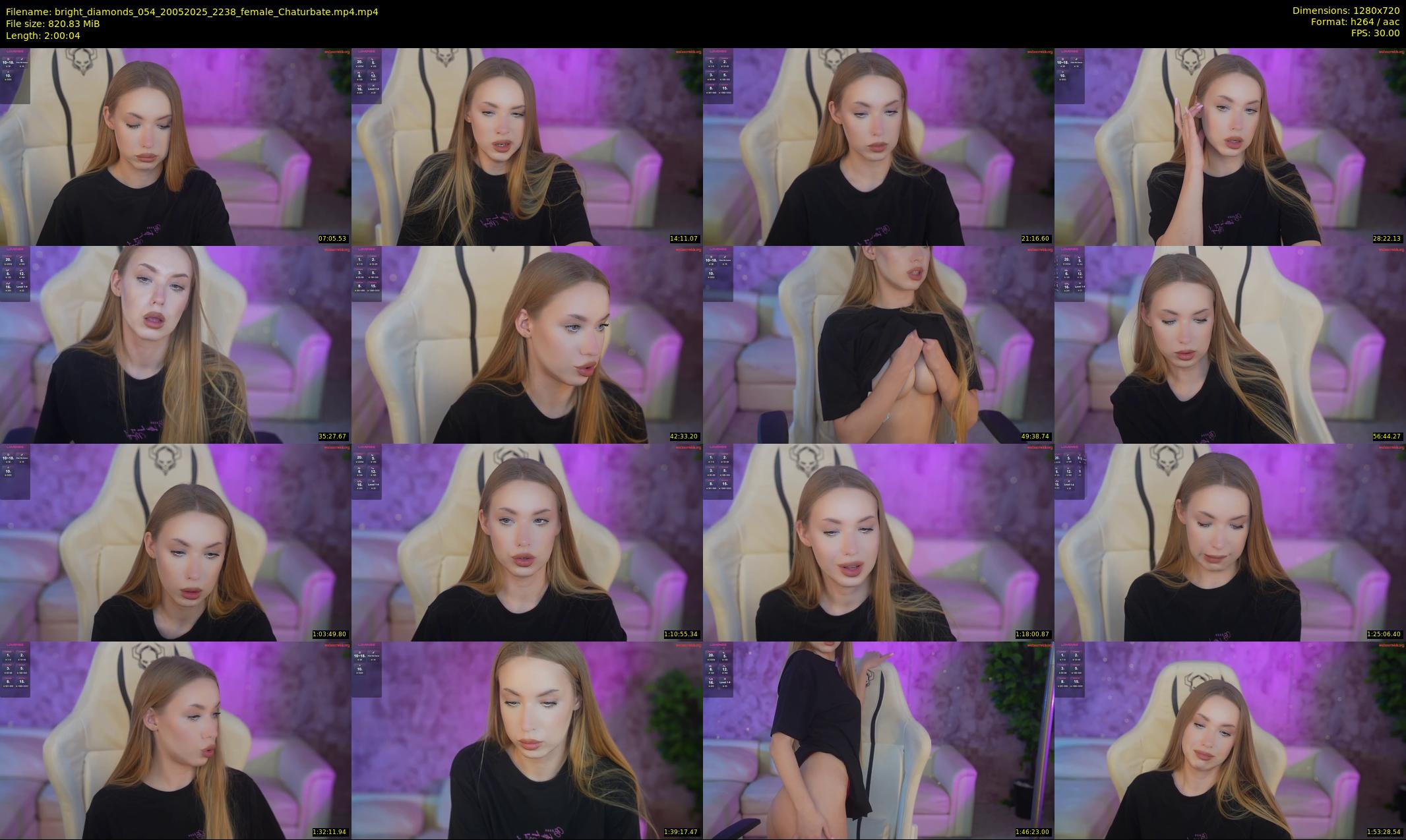 bright_diamonds_054 — 121 minute Chaturbate couple cam show recording, 720p, May 20, 2025