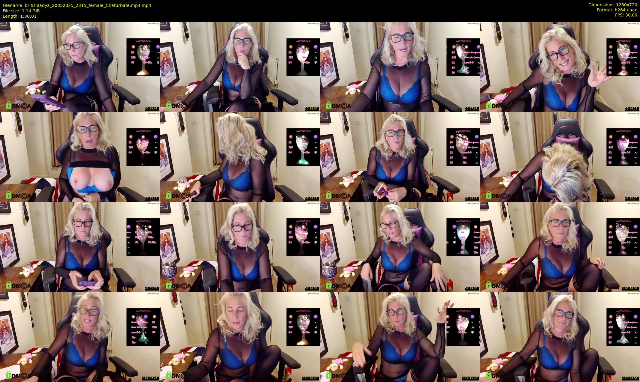 britishladya — 91 minute Chaturbate female cam show recording, 720p, May 20, 2025