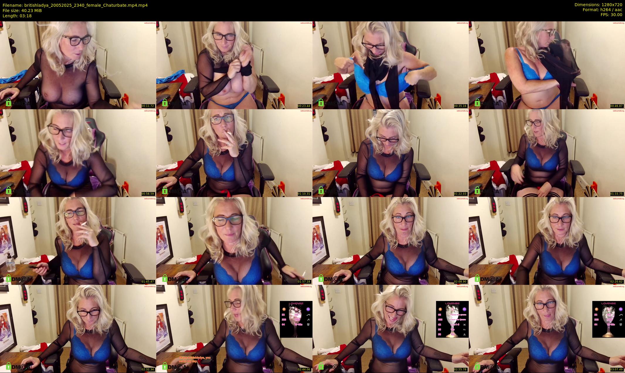 britishladya — 4 minute Chaturbate female cam show recording, 720p, May 20, 2025