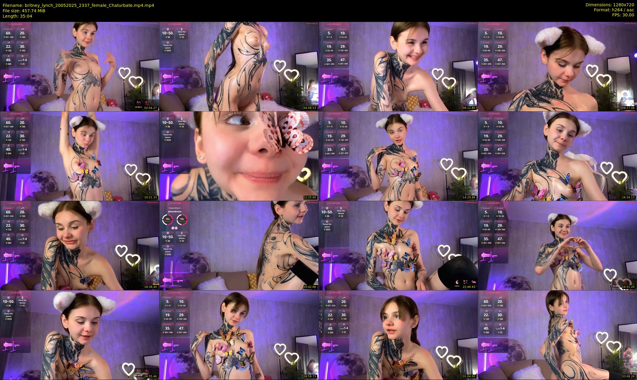 britney_lynch — 36 minute Chaturbate female cam show recording, 720p, May 20, 2025