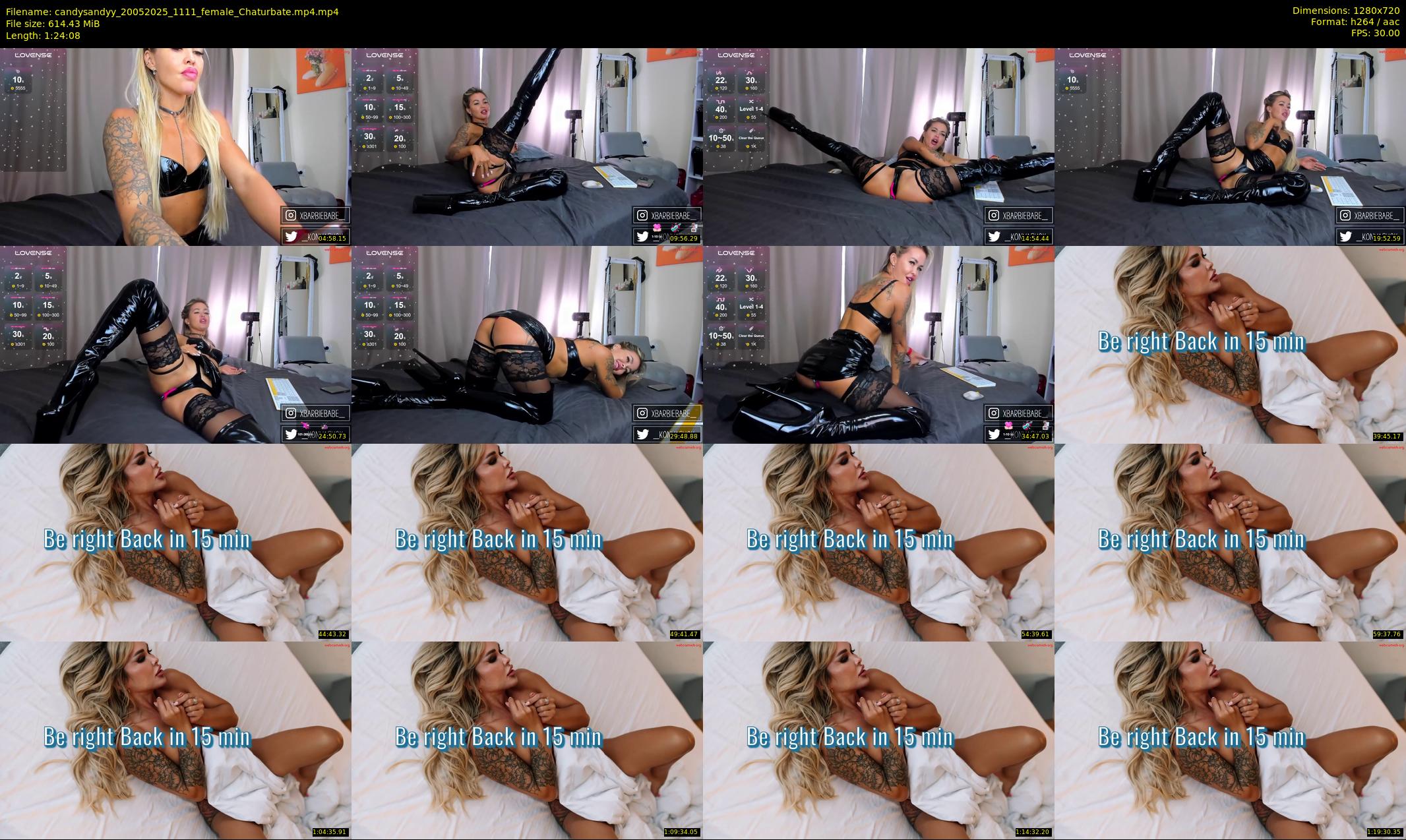 candysandyy — 85 minute Chaturbate female cam show recording, 720p, May 20, 2025