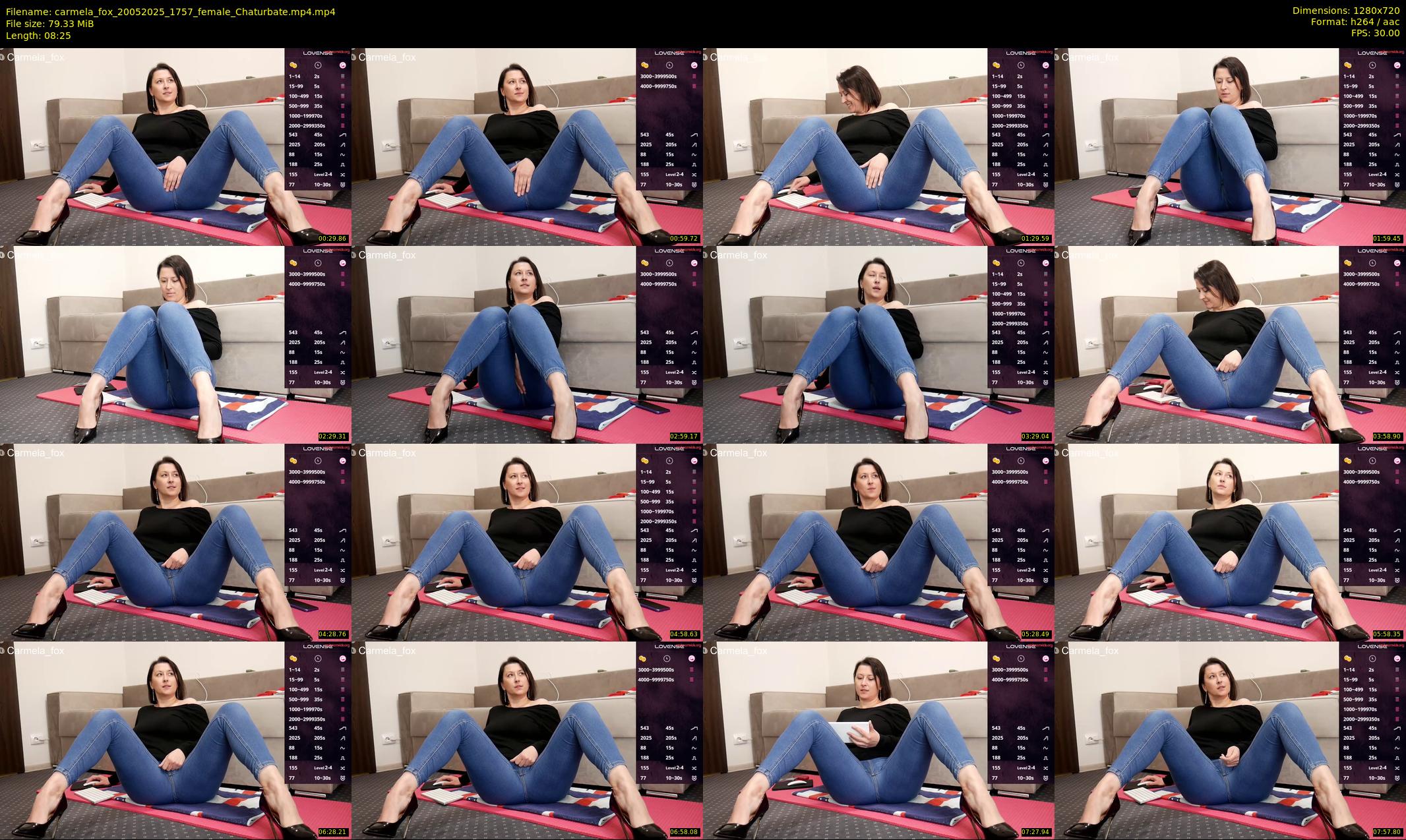 carmela_fox — 9 minute Chaturbate female cam show recording, 720p, May 20, 2025