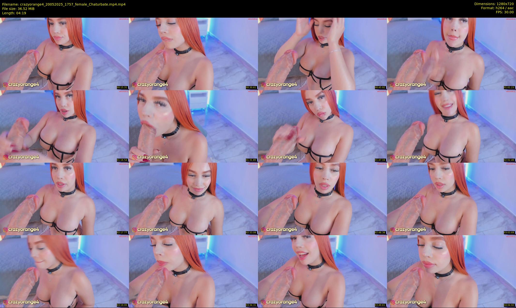 crazyorange4 — 5 minute Chaturbate female cam show recording, 720p, May 20, 2025
