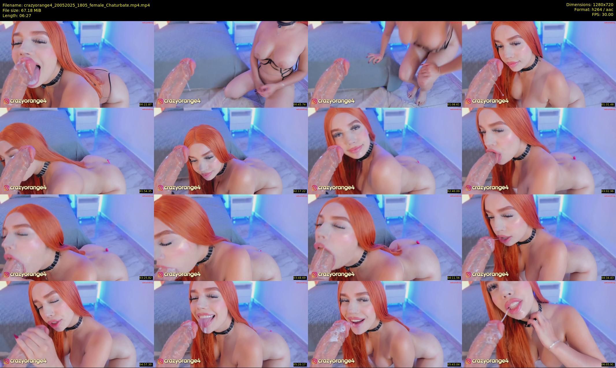 crazyorange4 — 7 minute Chaturbate female cam show recording, 720p, May 20, 2025