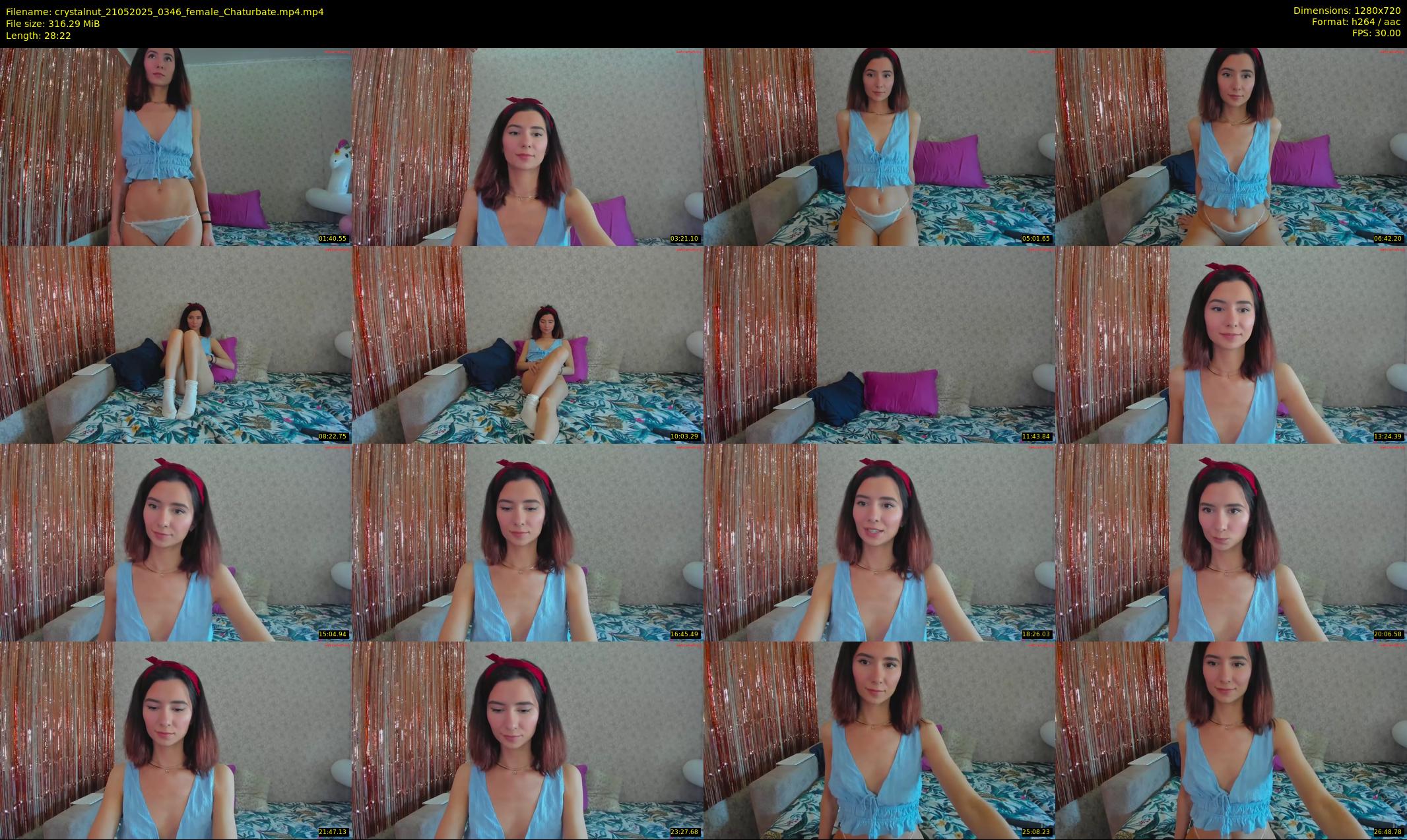crystalnut — 29 minute Chaturbate female cam show recording, 720p, May 21, 2025