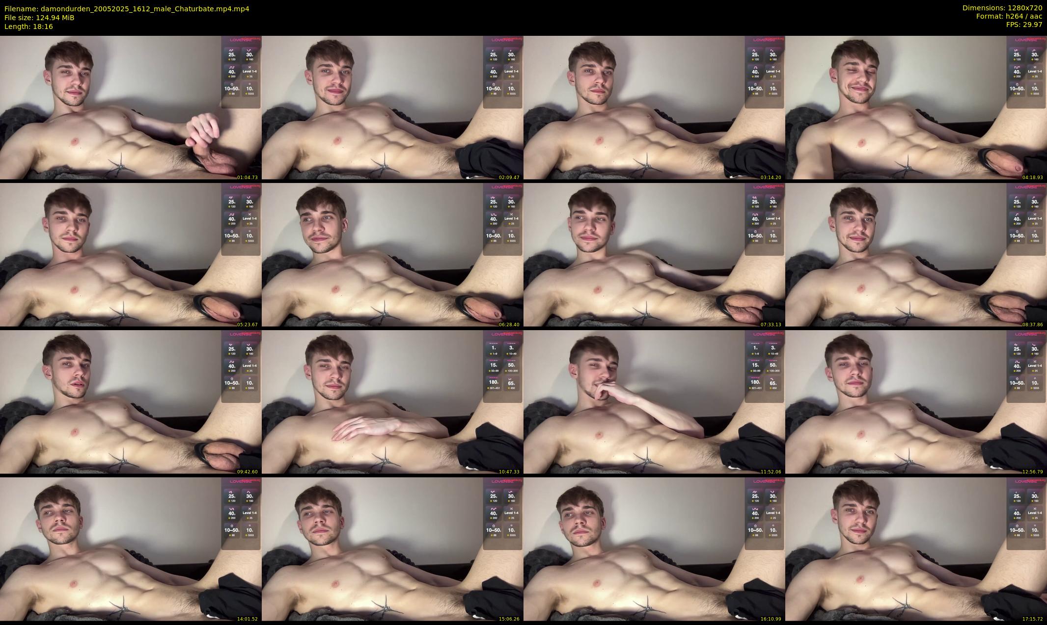 damondurden — 19 minute Chaturbate male cam show recording, 720p, May 20, 2025