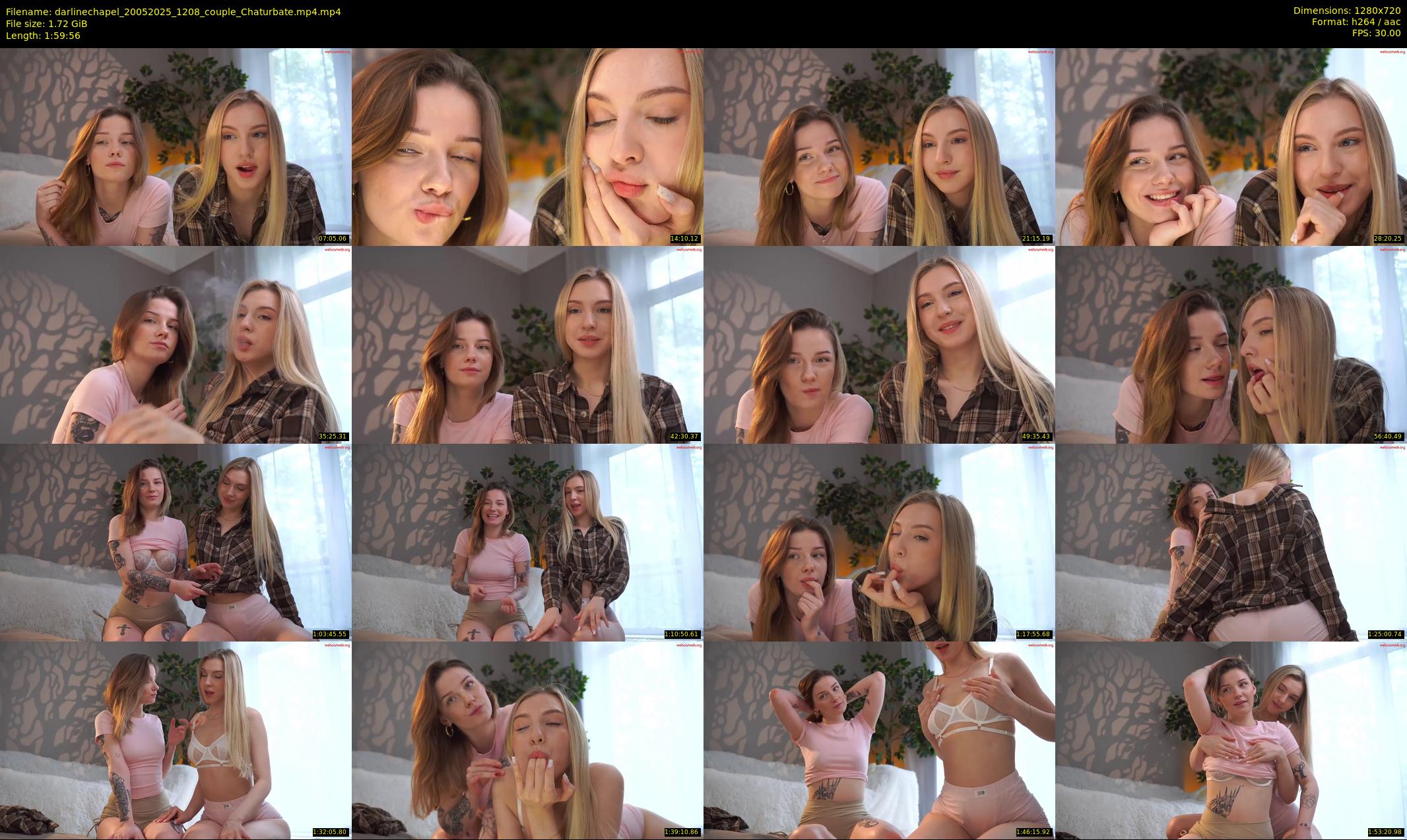 darlinechapel — 120 minute Chaturbate female cam show recording, 720p, May 20, 2025