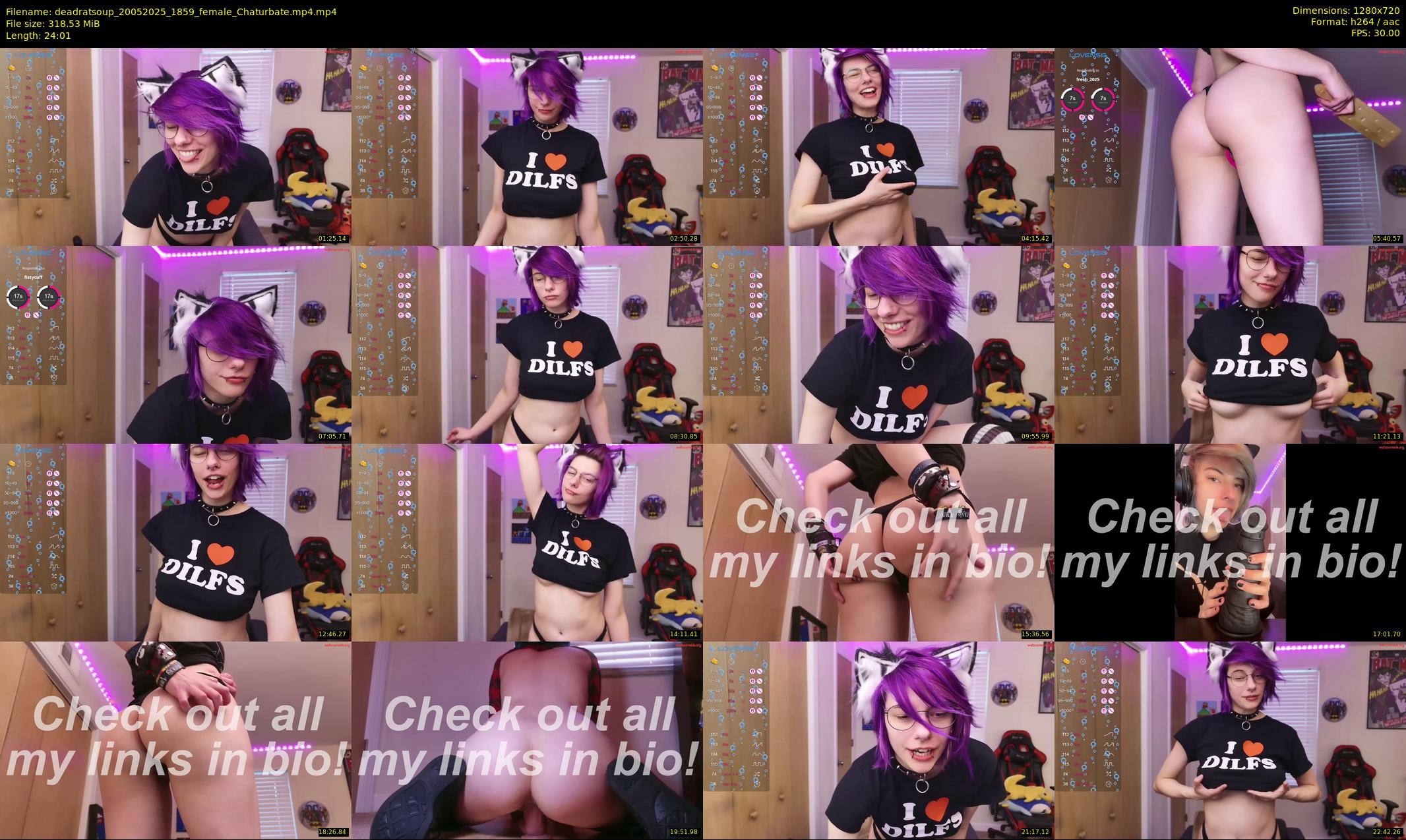 deadratsoup — 25 minute Chaturbate female cam show recording, 720p, May 20, 2025
