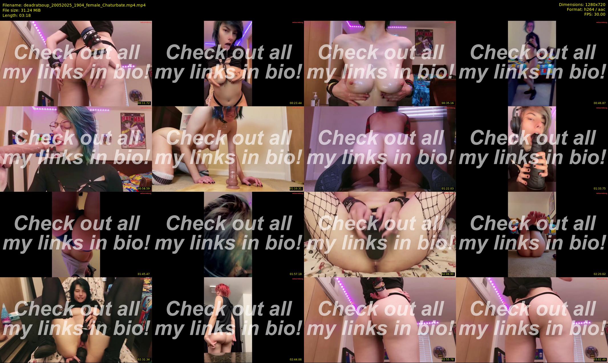 deadratsoup — 4 minute Chaturbate female cam show recording, 720p, May 20, 2025