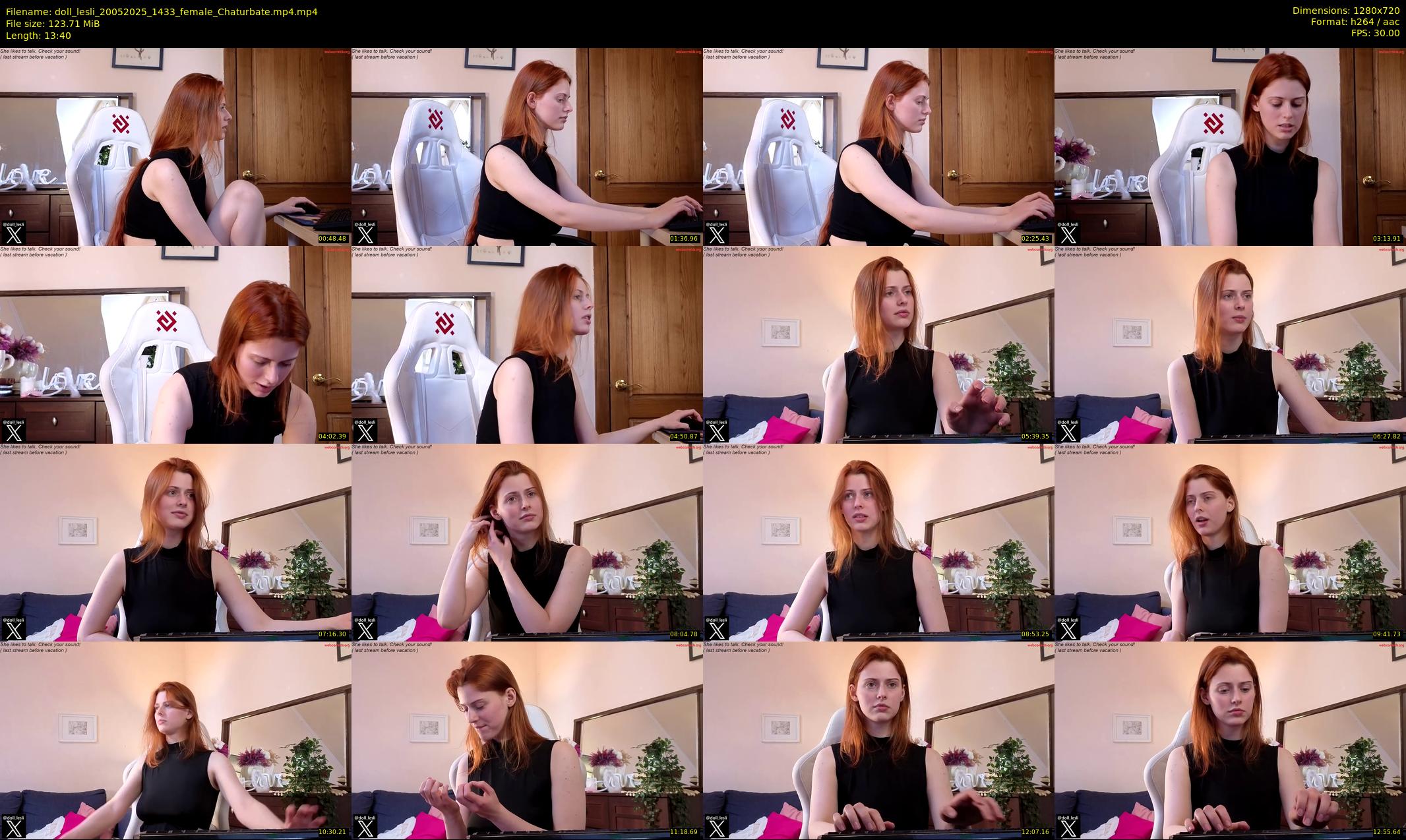 doll_lesli — 14 minute Chaturbate female cam show recording, 720p, May 20, 2025