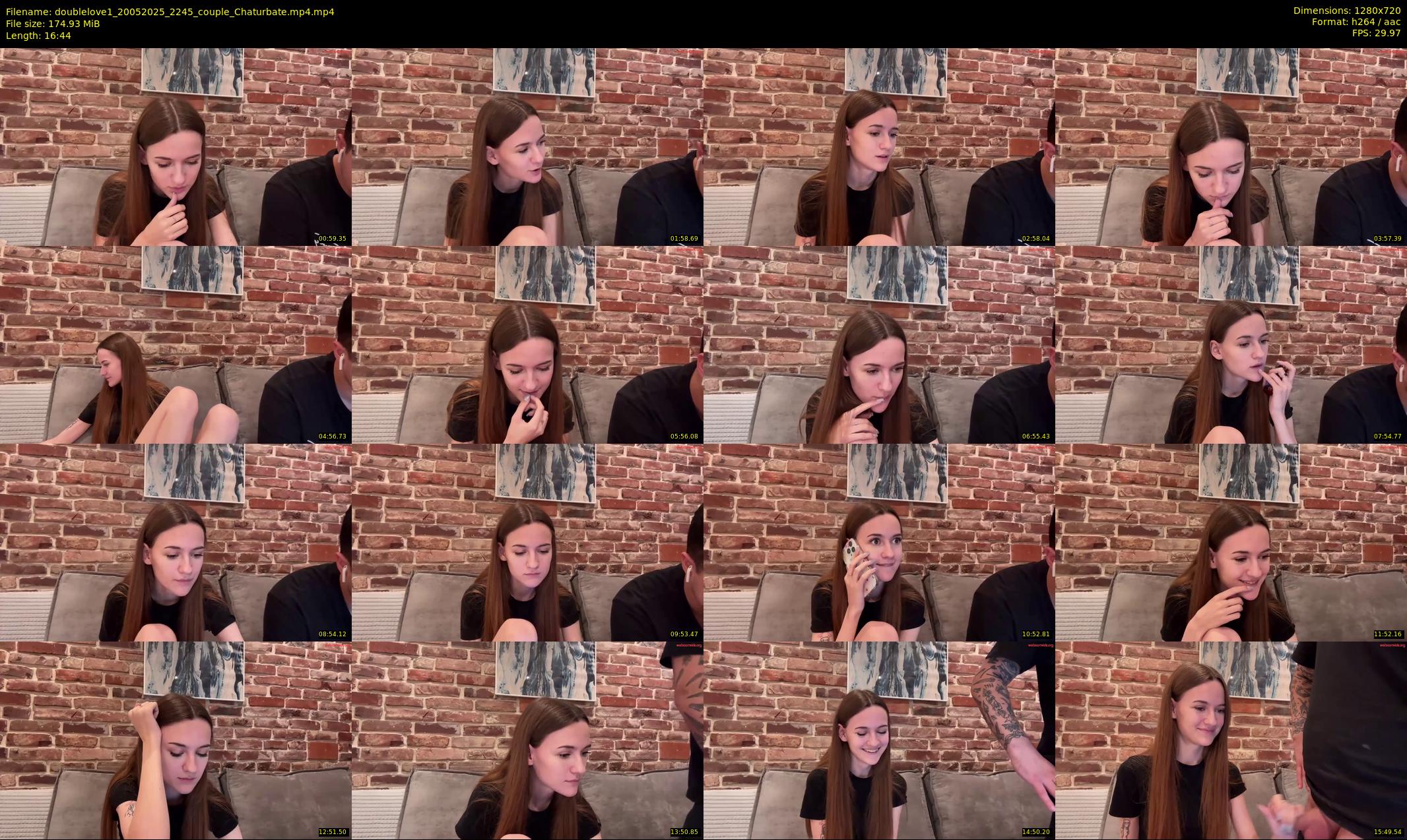 doublelove1 — 17 minute Chaturbate couple cam show recording, 720p, May 20, 2025