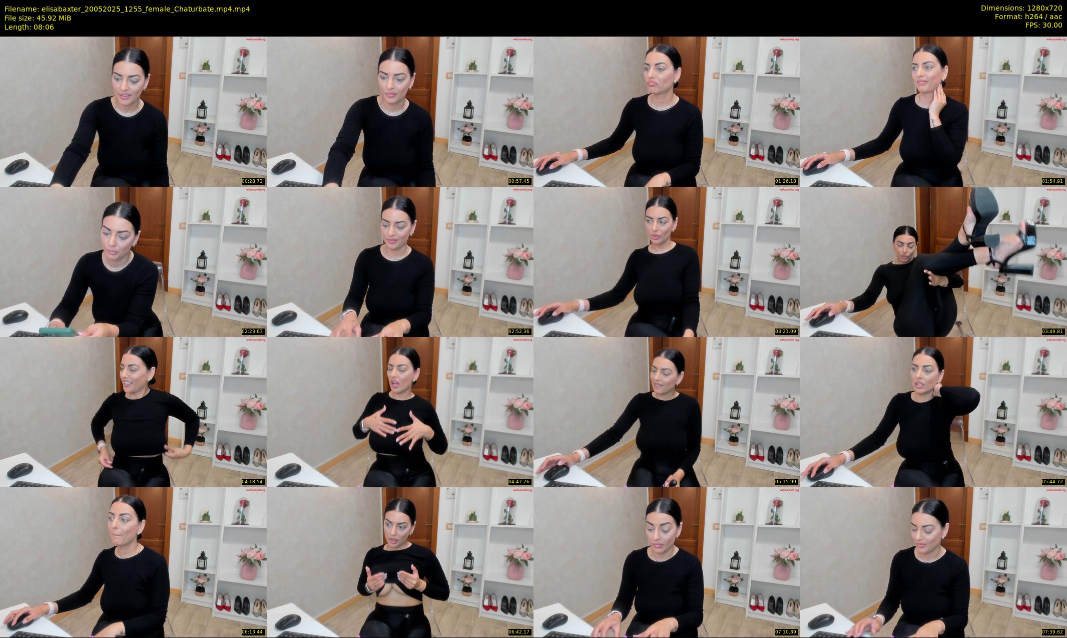 elisabaxter — 9 minute Chaturbate female cam show recording, 720p, May 20, 2025