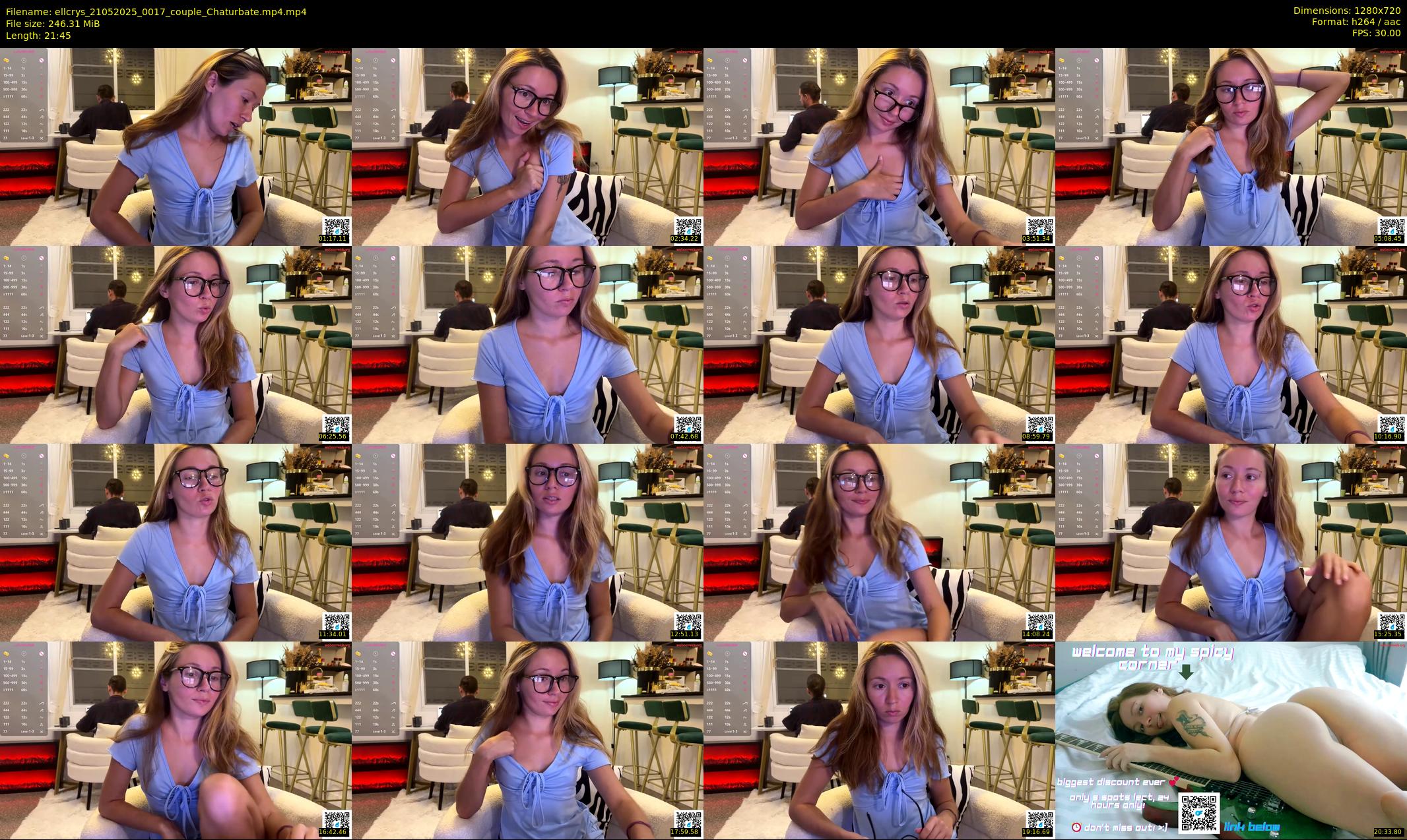 ellcrys — 22 minute Chaturbate couple cam show recording, 720p, May 21, 2025