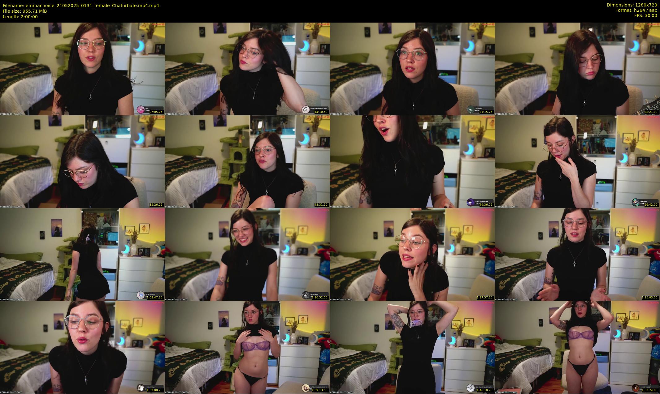 emmachoice — 120 minute Chaturbate female cam show recording, 720p, May 21, 2025