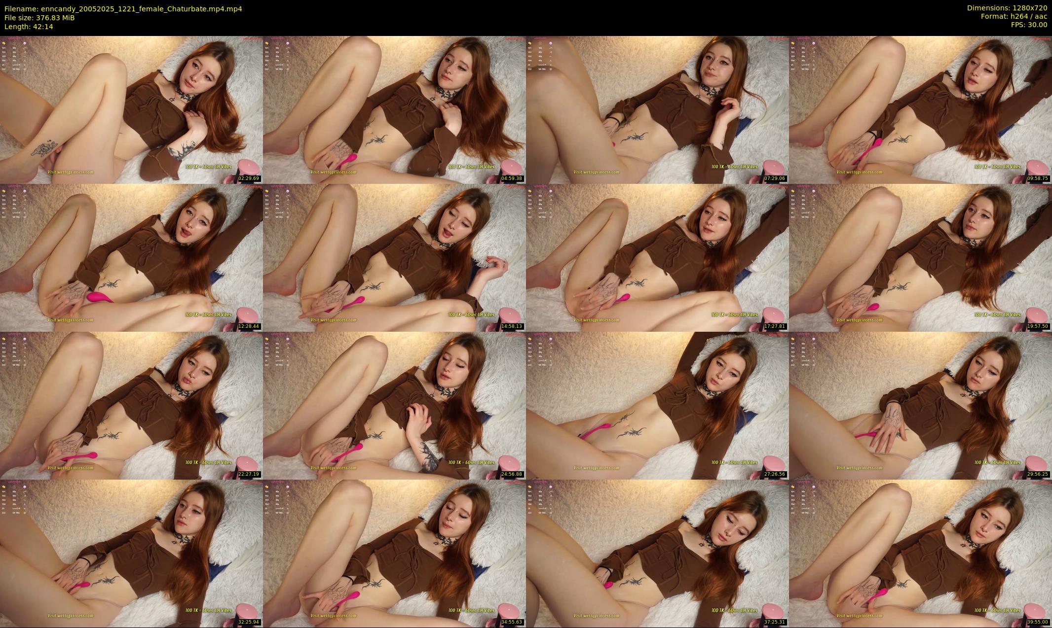 enncandy — 43 minute Chaturbate female cam show recording, 720p, May 20, 2025