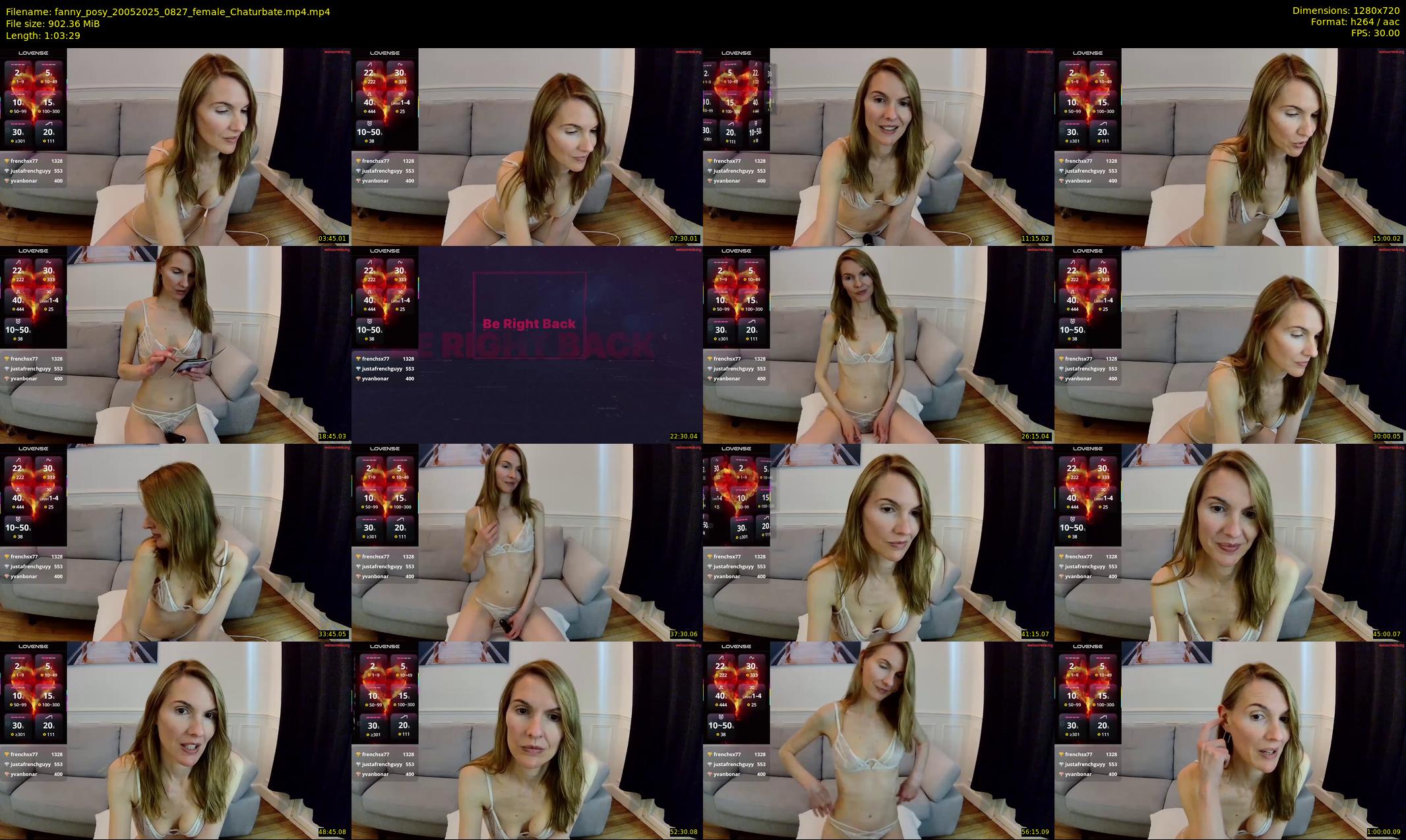 fanny_posy — 64 minute Chaturbate female cam show recording, 720p, May 20, 2025