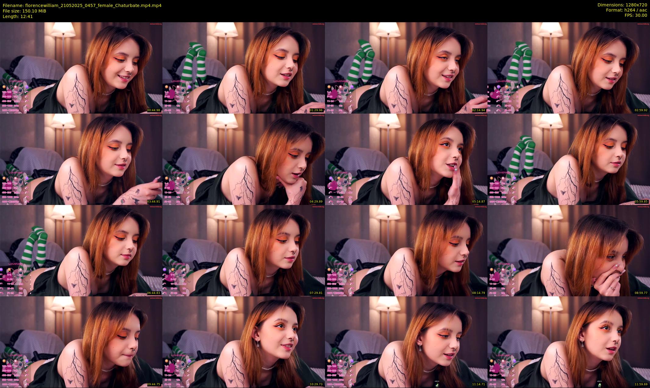 florencewilliam — 13 minute Chaturbate female cam show recording, 720p, May 21, 2025