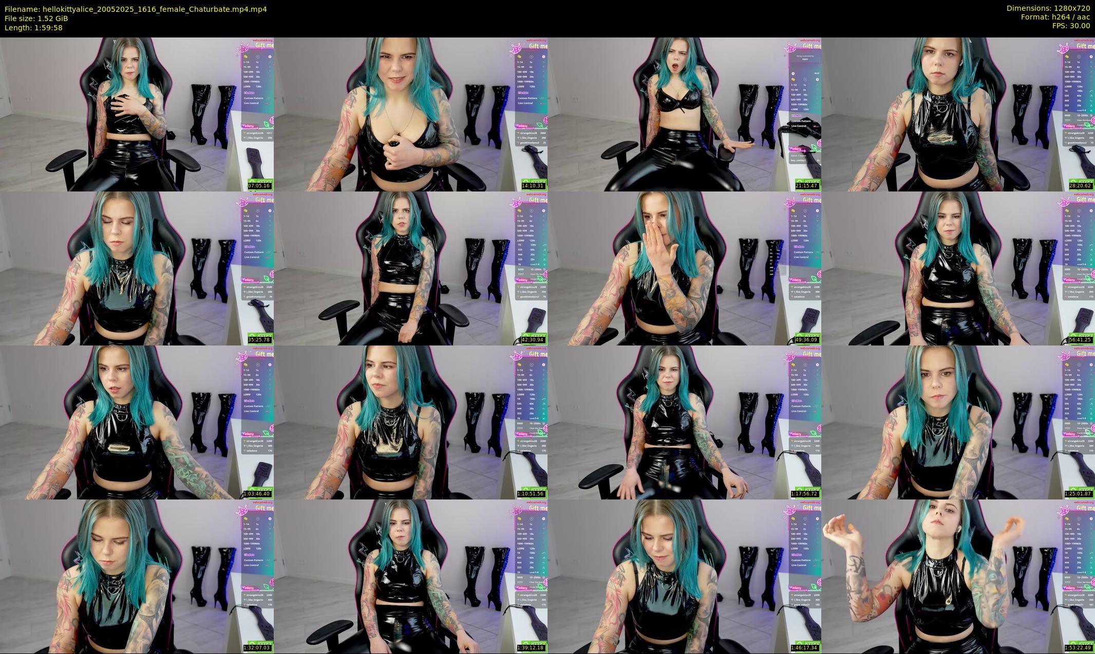hellokittyalice — 120 minute Chaturbate female cam show recording, 720p, May 20, 2025
