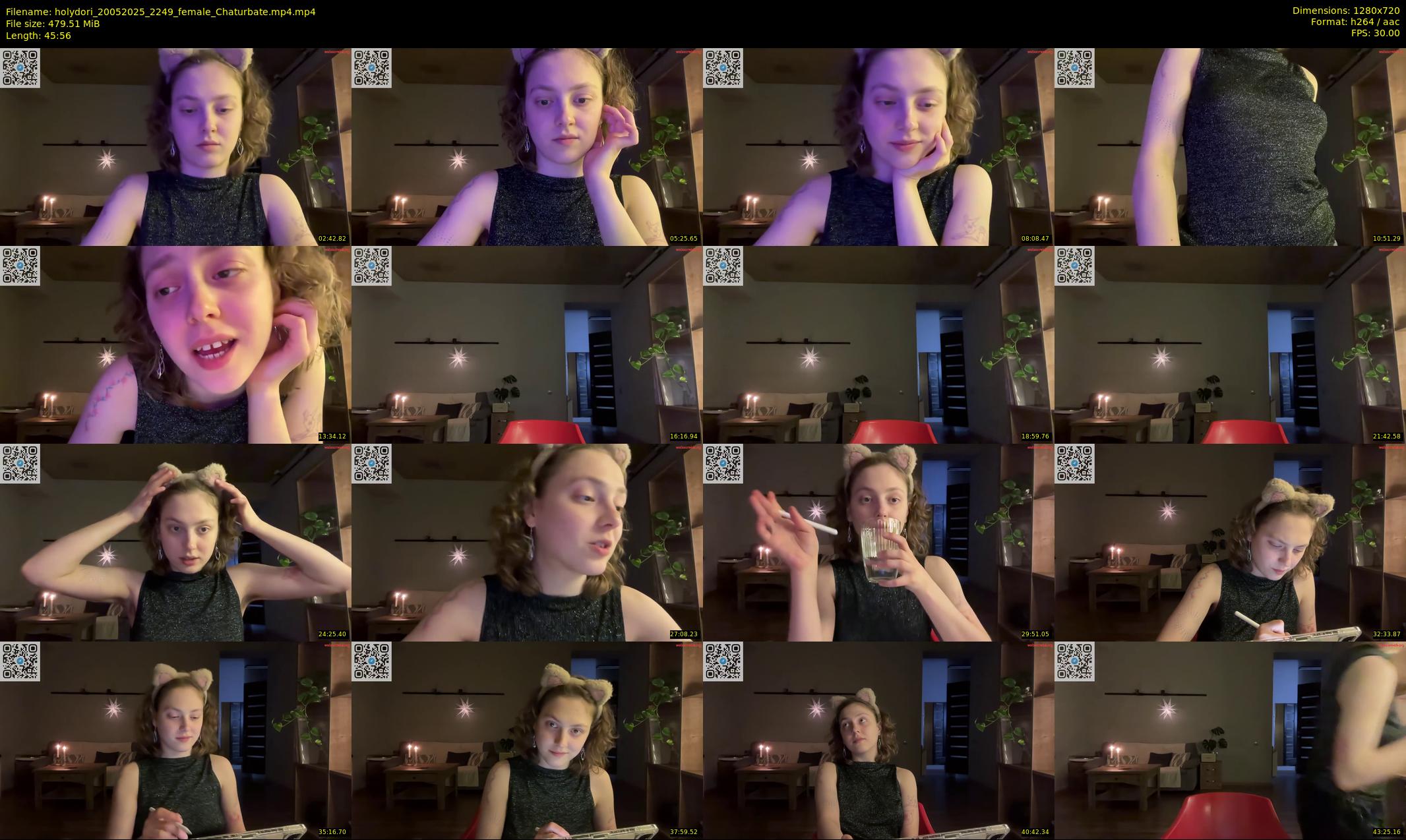 holydori — 46 minute Chaturbate female cam show recording, 720p, May 20, 2025
