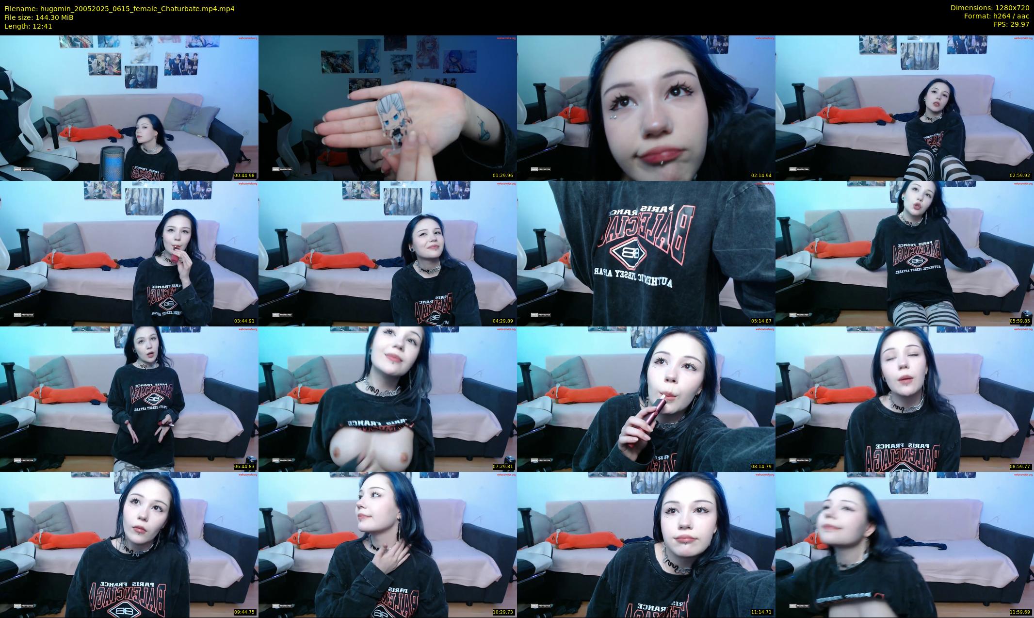 hugomin — 13 minute Chaturbate female cam show recording, 720p, May 20, 2025