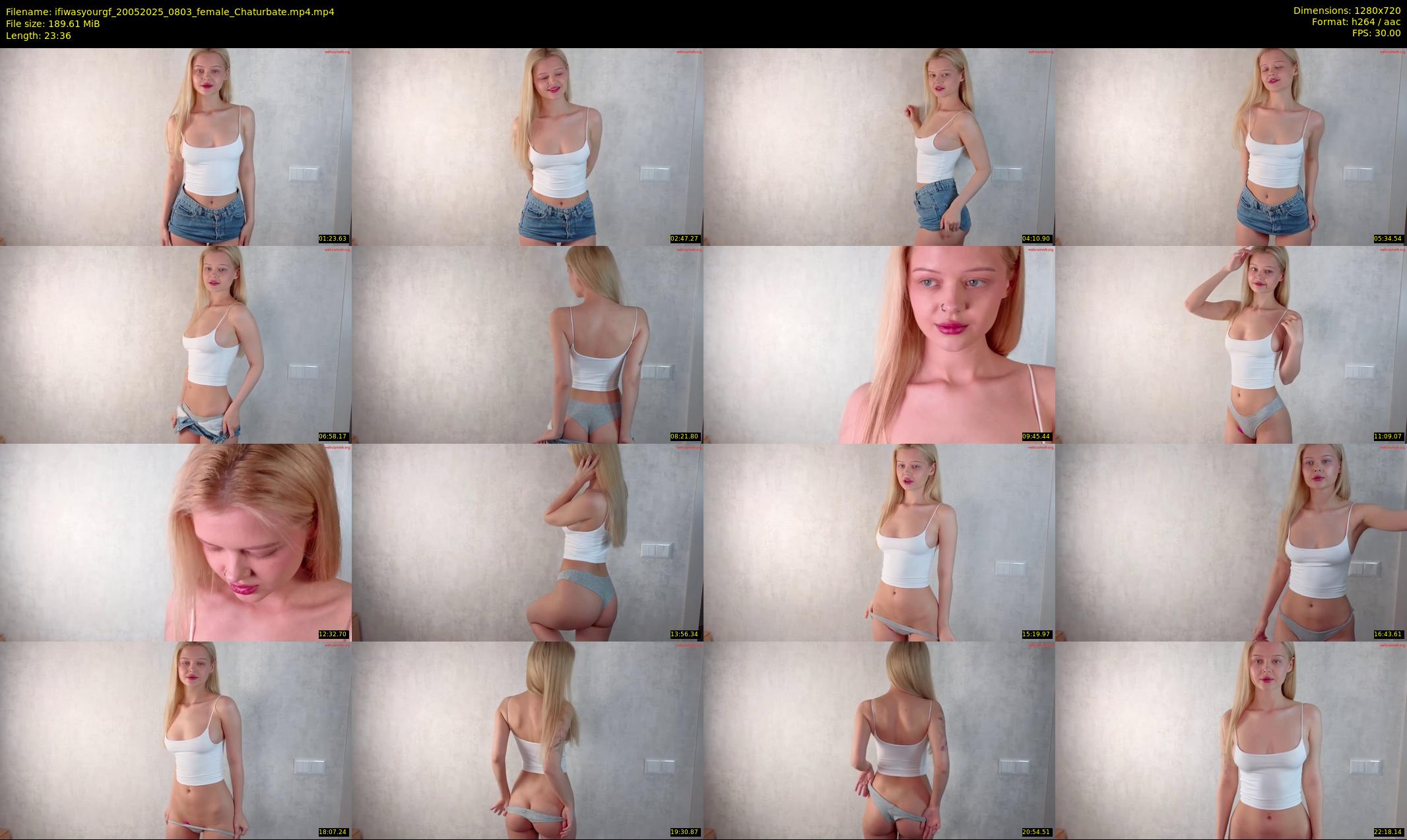 ifiwasyourgf — 24 minute Chaturbate female cam show recording, 720p, May 20, 2025