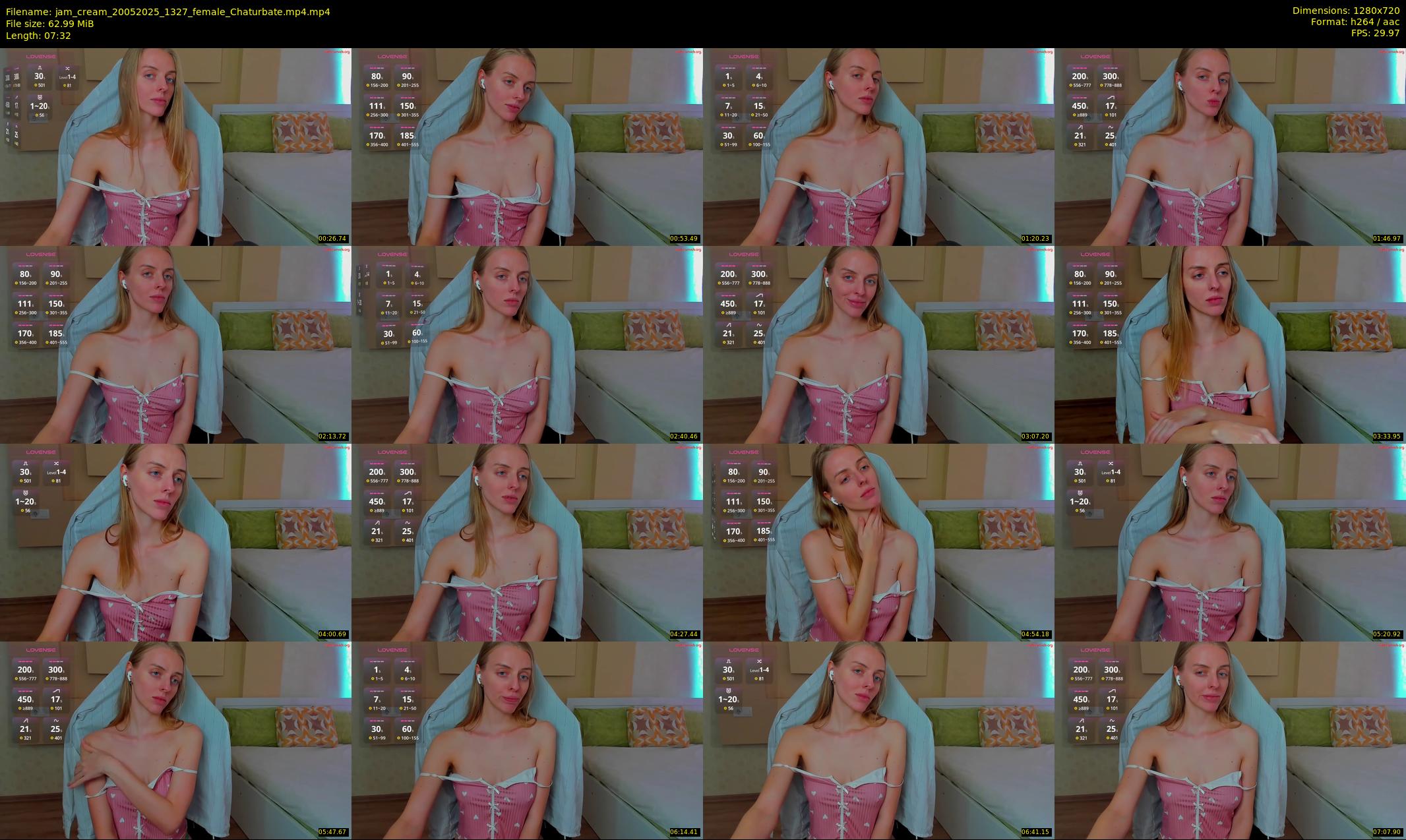 jam_cream — 8 minute Chaturbate female cam show recording, 720p, May 20, 2025