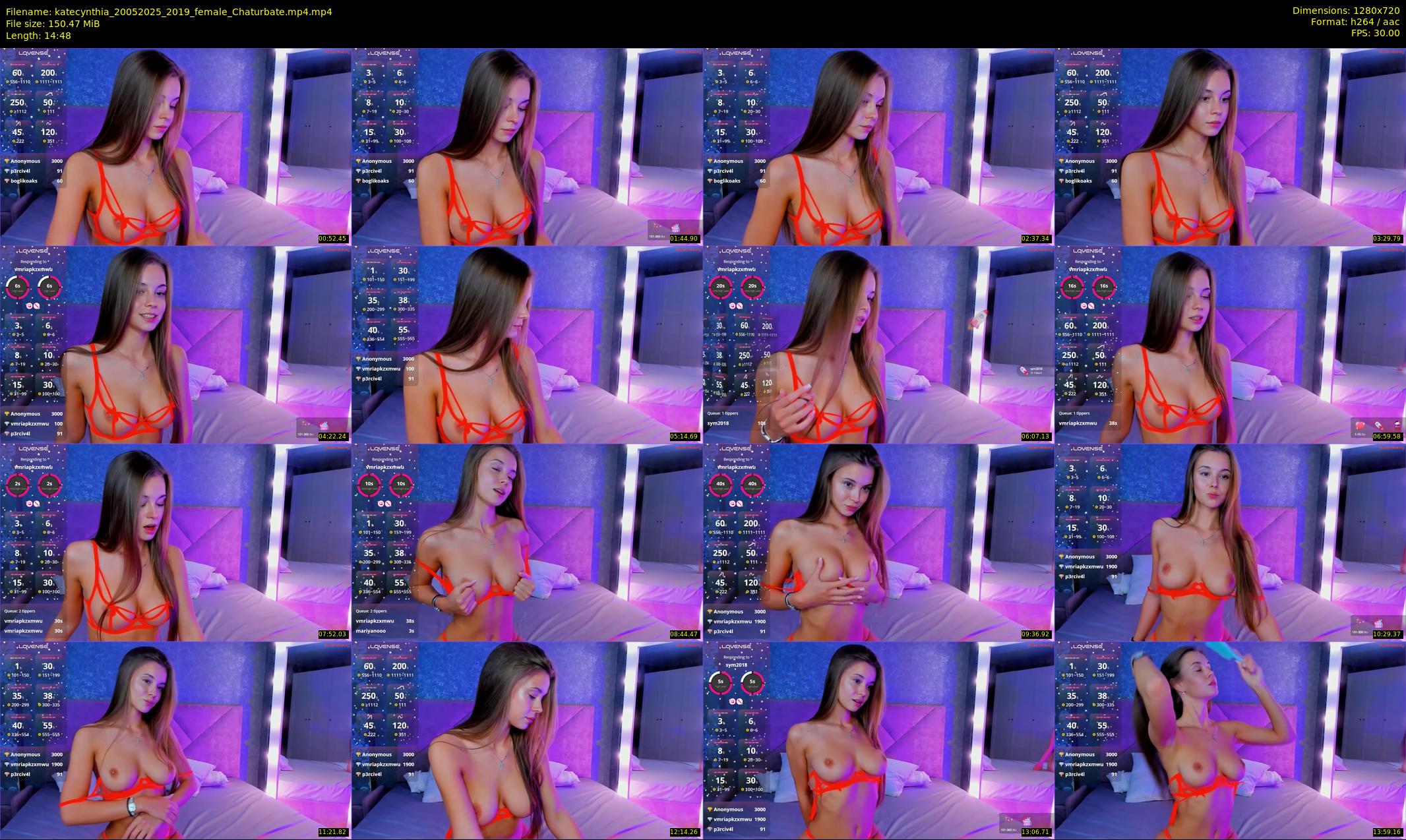 katecynthia — 15 minute Chaturbate female cam show recording, 720p, May 20, 2025