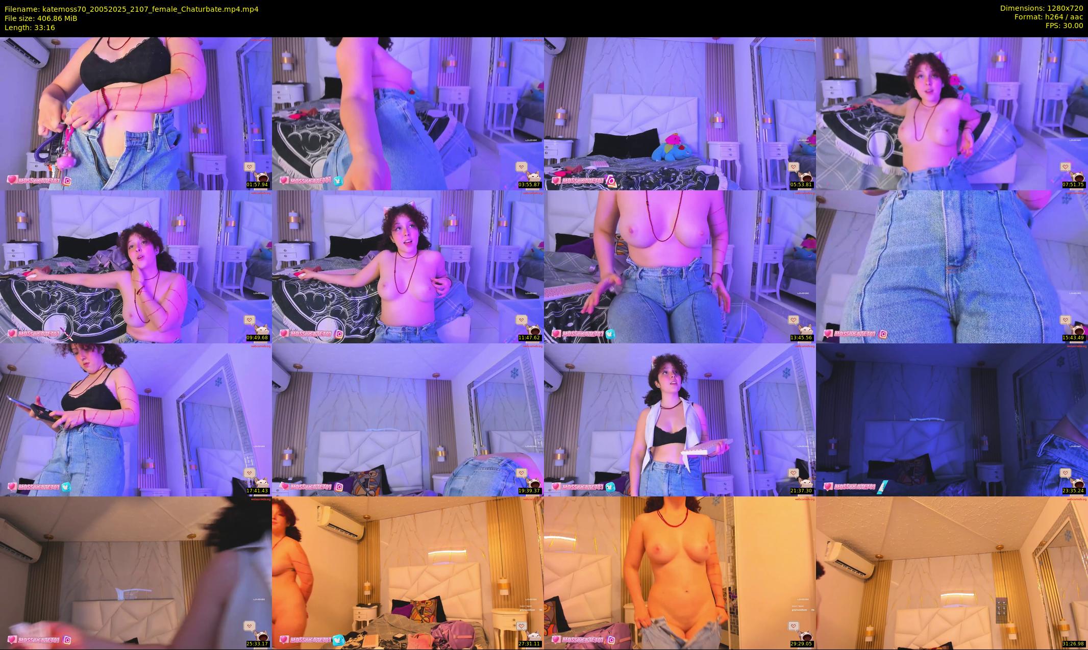 katemoss70 — 34 minute Chaturbate female cam show recording, 720p, May 20, 2025