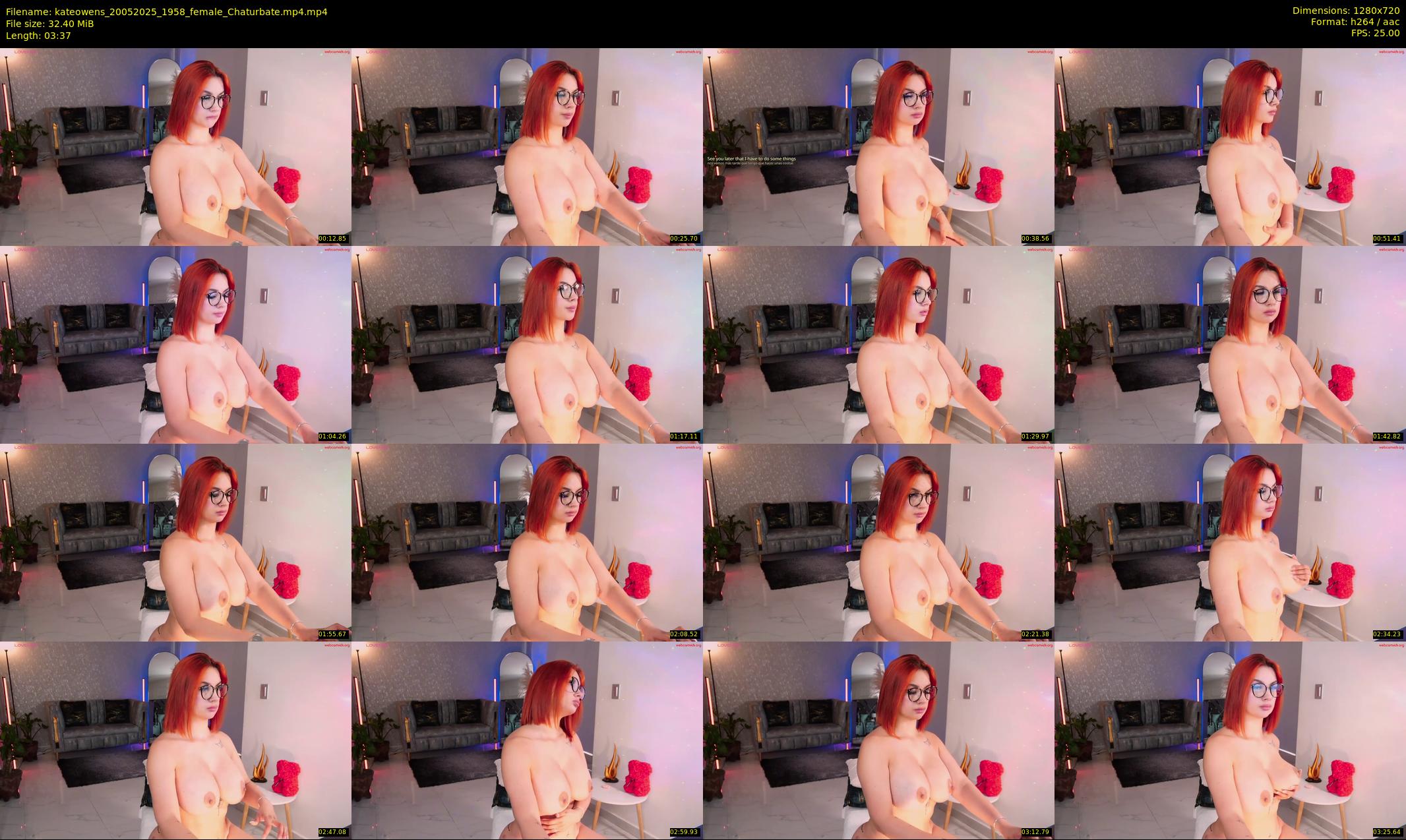 kateowens — 4 minute Chaturbate female cam show recording, 720p, May 20, 2025