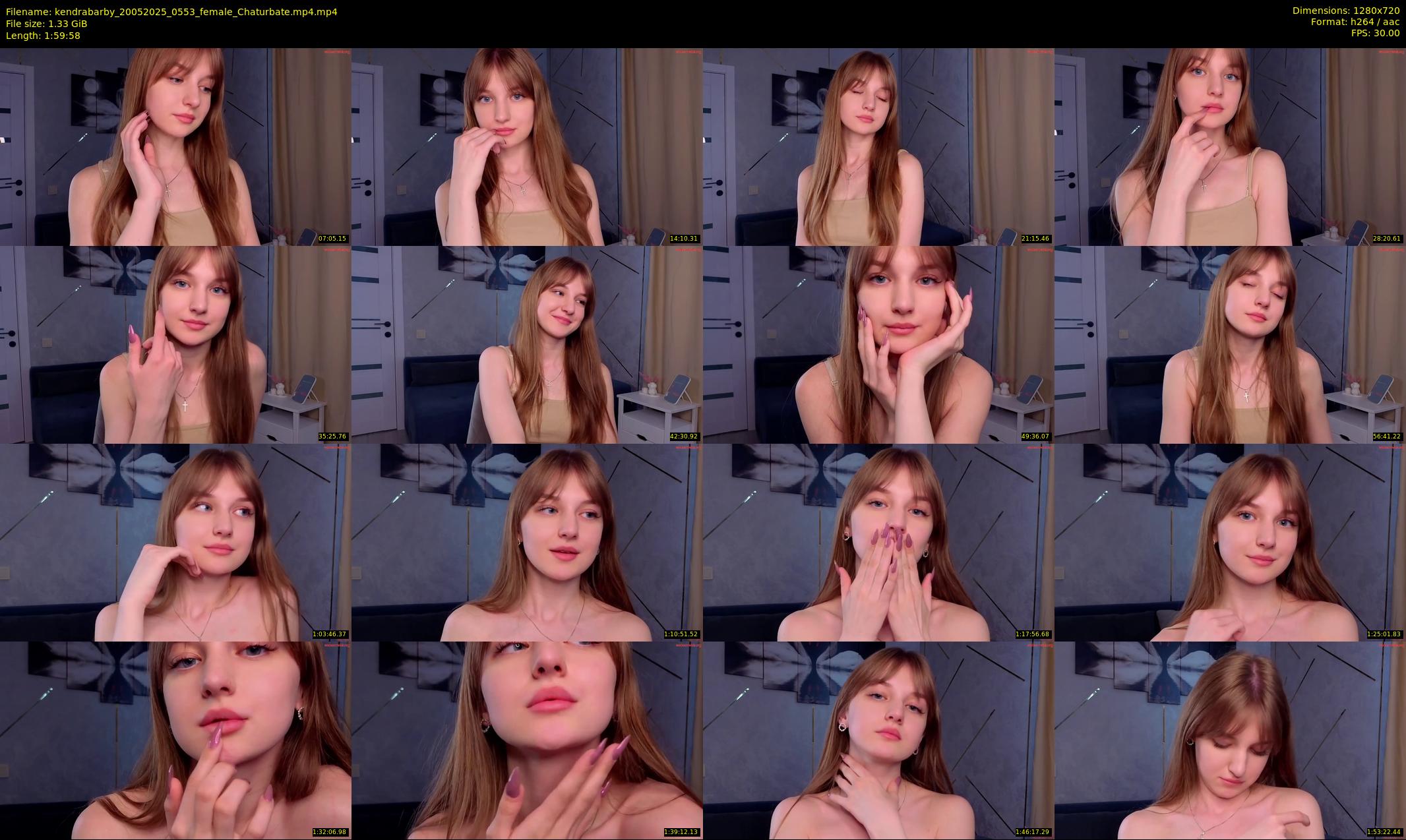 kendrabarby — 120 minute Chaturbate female cam show recording, 720p, May 20, 2025