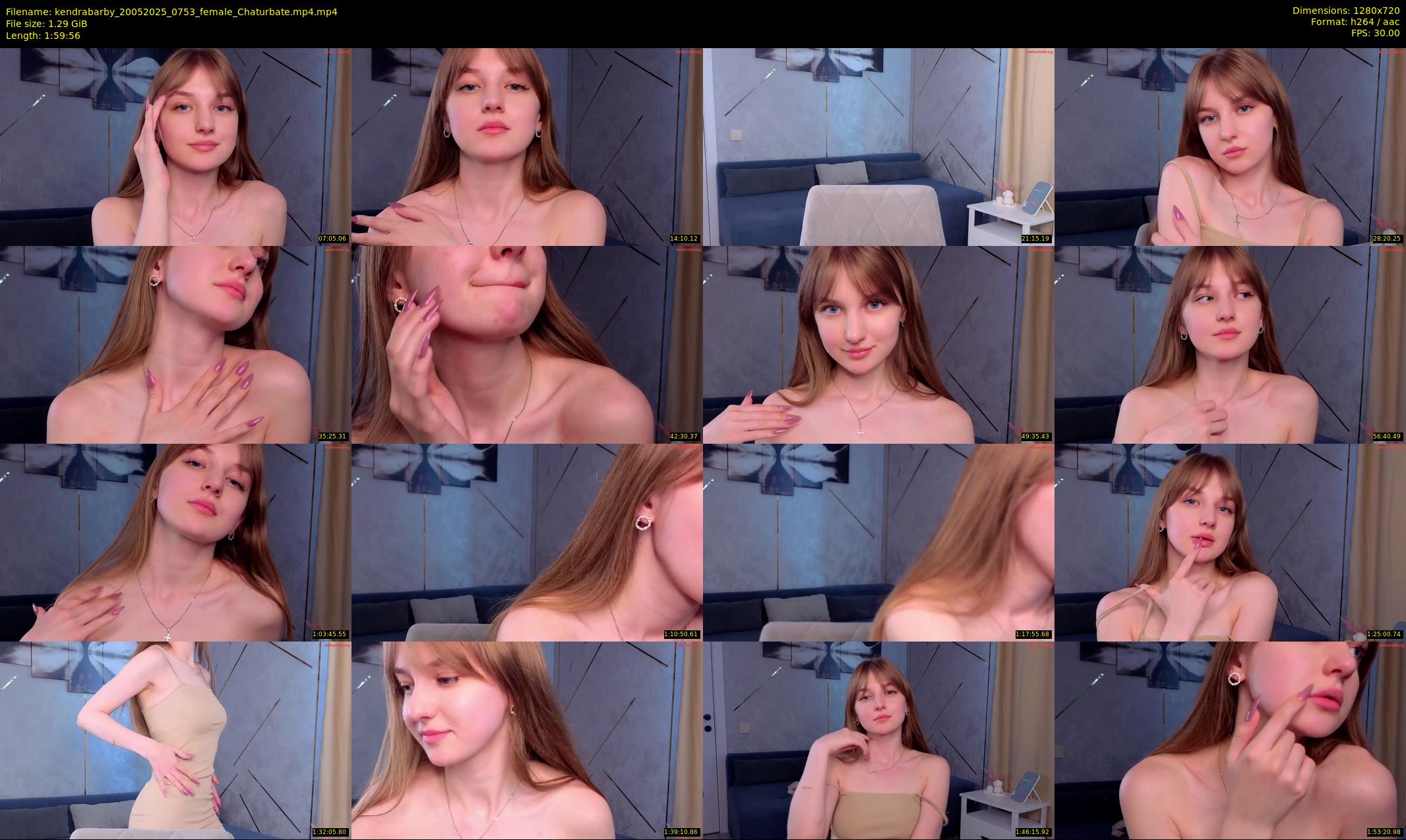 kendrabarby — 120 minute Chaturbate female cam show recording, 720p, May 20, 2025