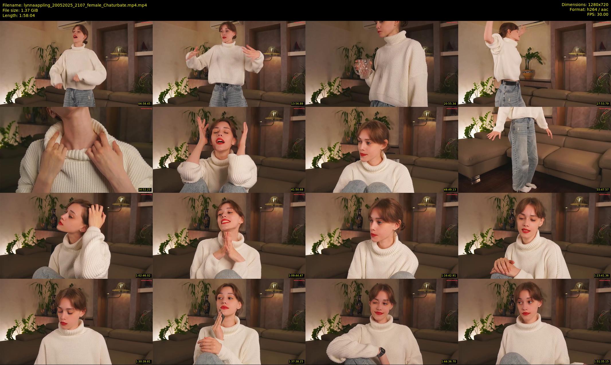 lynnaappling — 119 minute Chaturbate female cam show recording, 720p, May 20, 2025