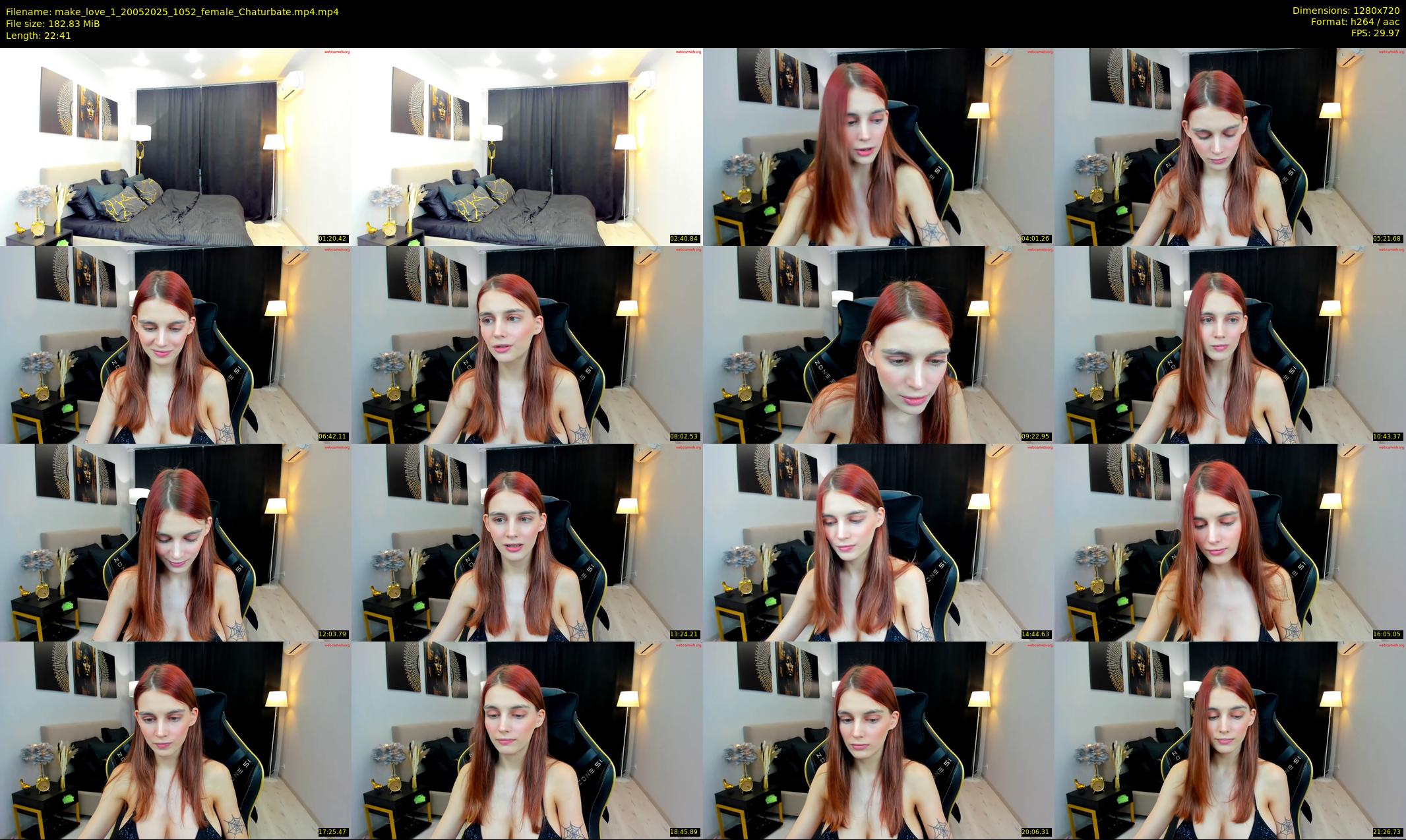 make_love_1 — 23 minute Chaturbate female cam show recording, 720p, May 20, 2025