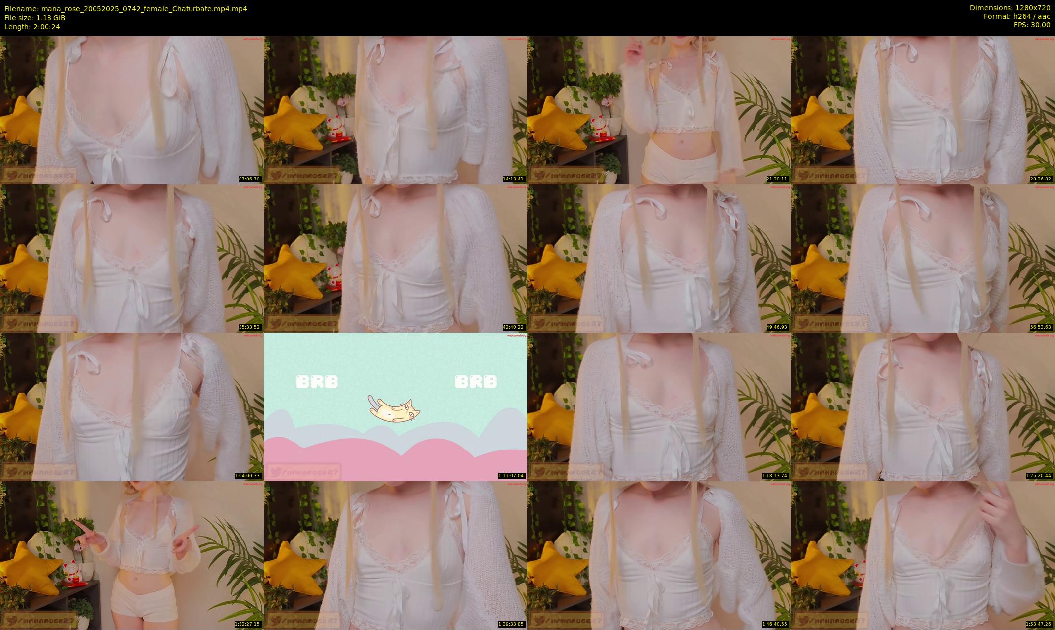 mana_rose — 121 minute Chaturbate female cam show recording, 720p, May 20, 2025