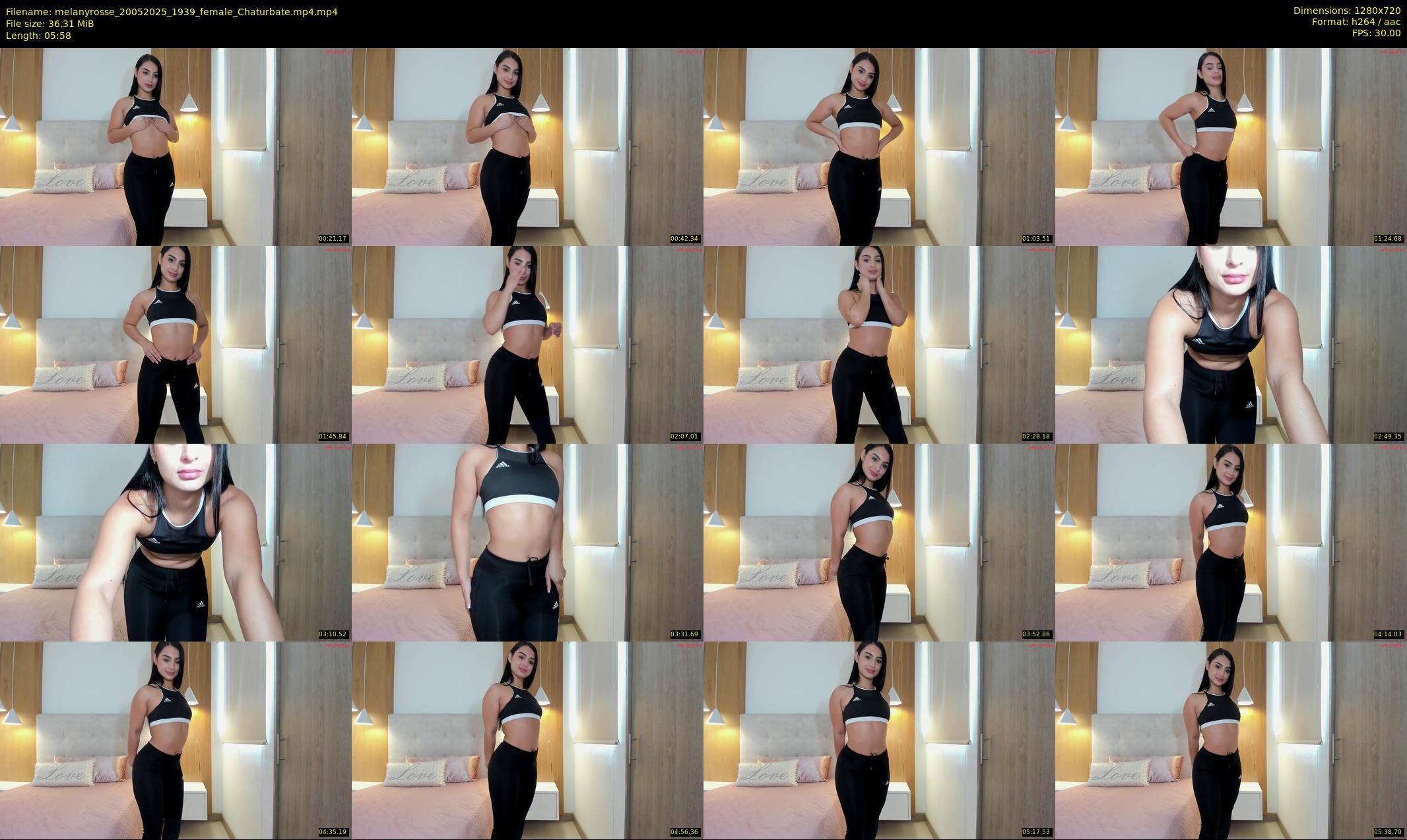 melanyrosse — 6 minute Chaturbate female cam show recording, 720p, May 20, 2025