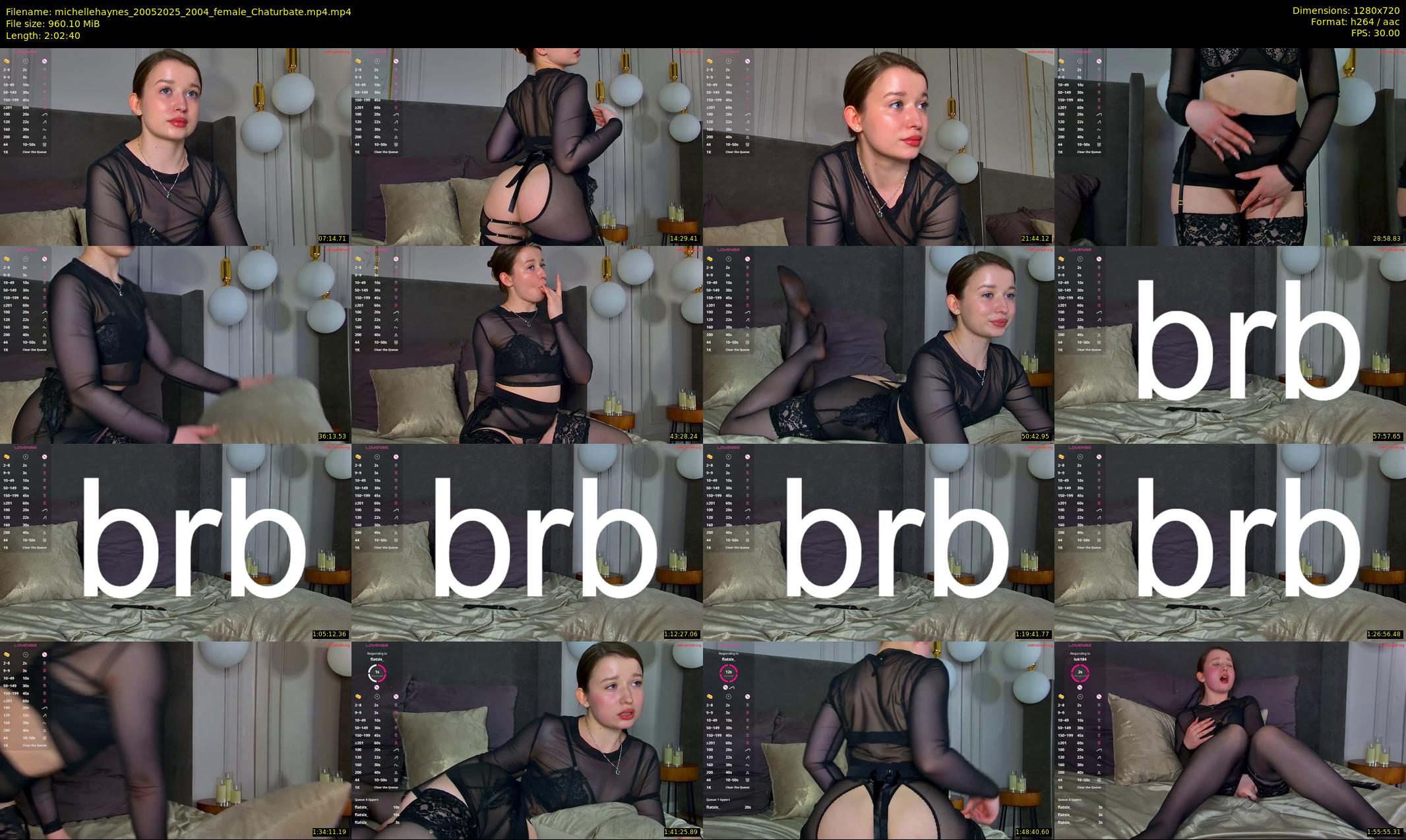 michellehaynes — 123 minute Chaturbate female cam show recording, 720p, May 20, 2025