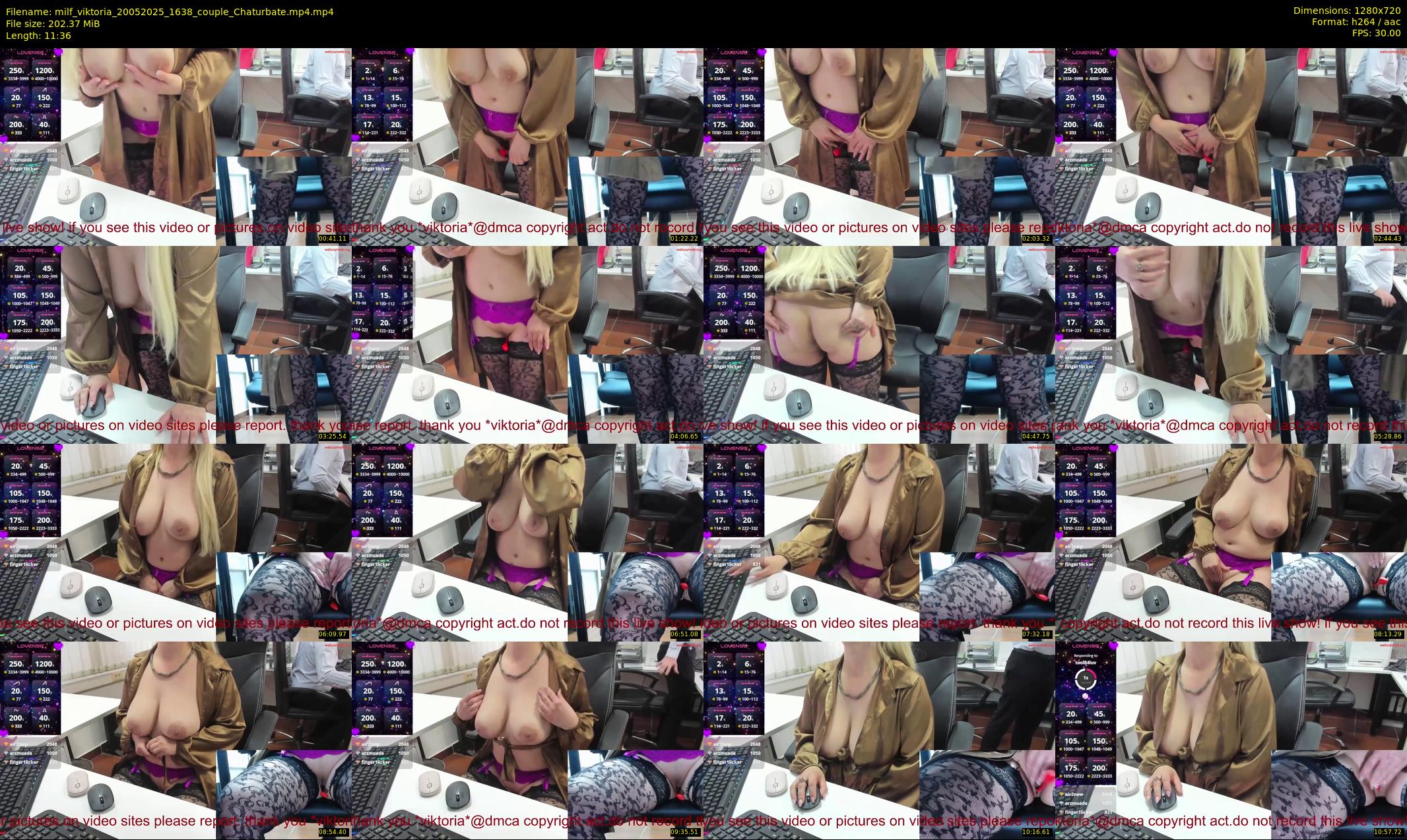 milf_viktoria — 12 minute Chaturbate female cam show recording, 720p, May 20, 2025
