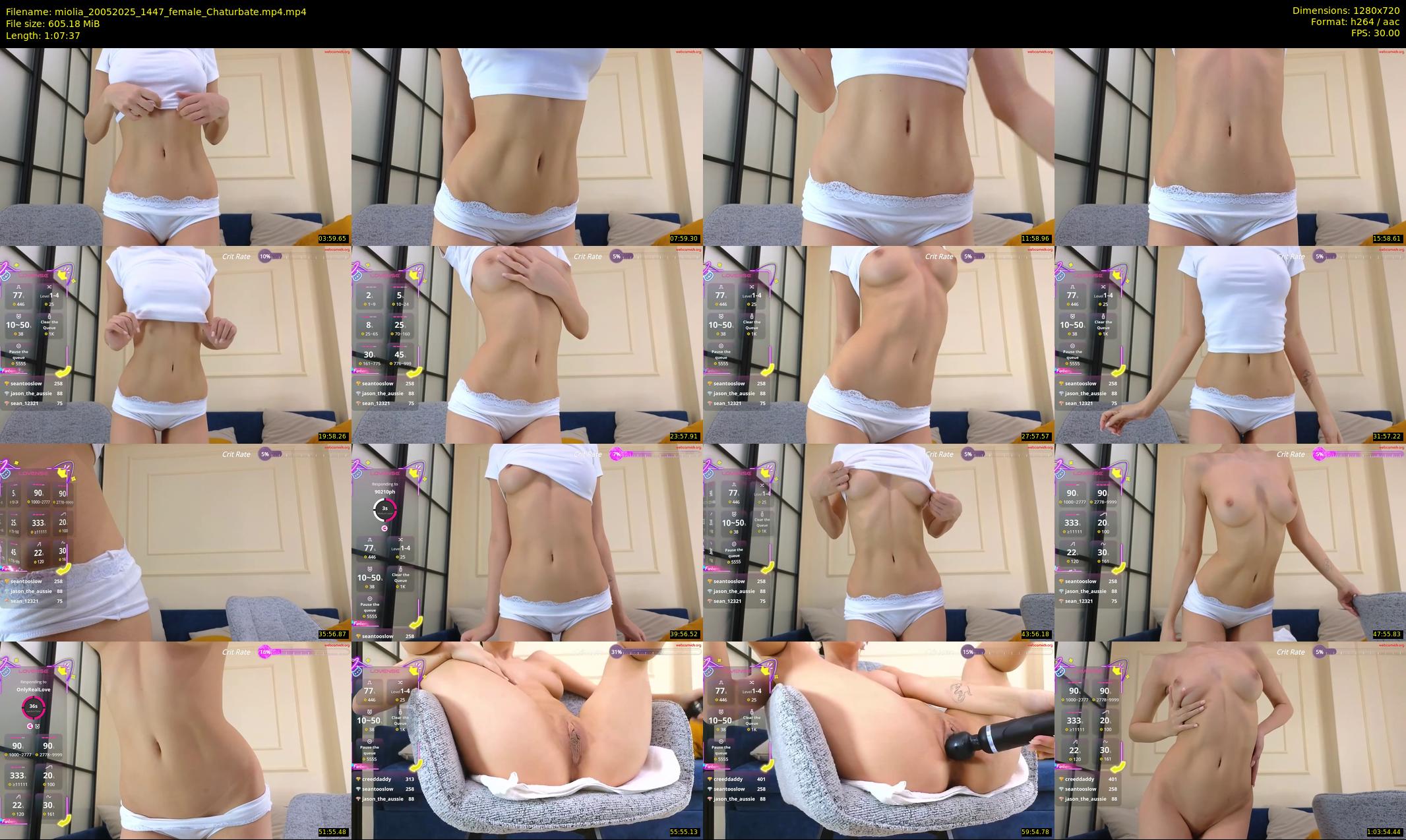 miolia — 68 minute Chaturbate female cam show recording, 720p, May 20, 2025