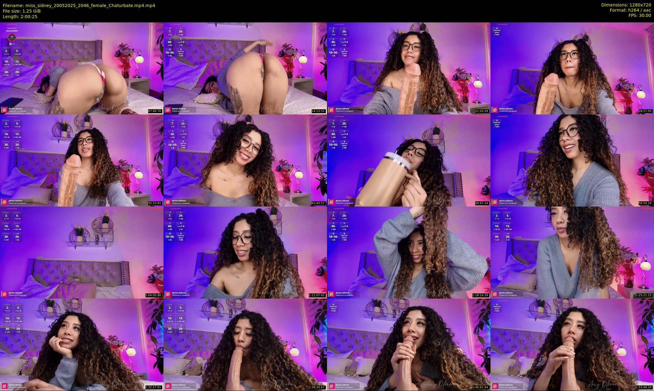 miss_sidney — 121 minute Chaturbate female cam show recording, 720p, May 20, 2025