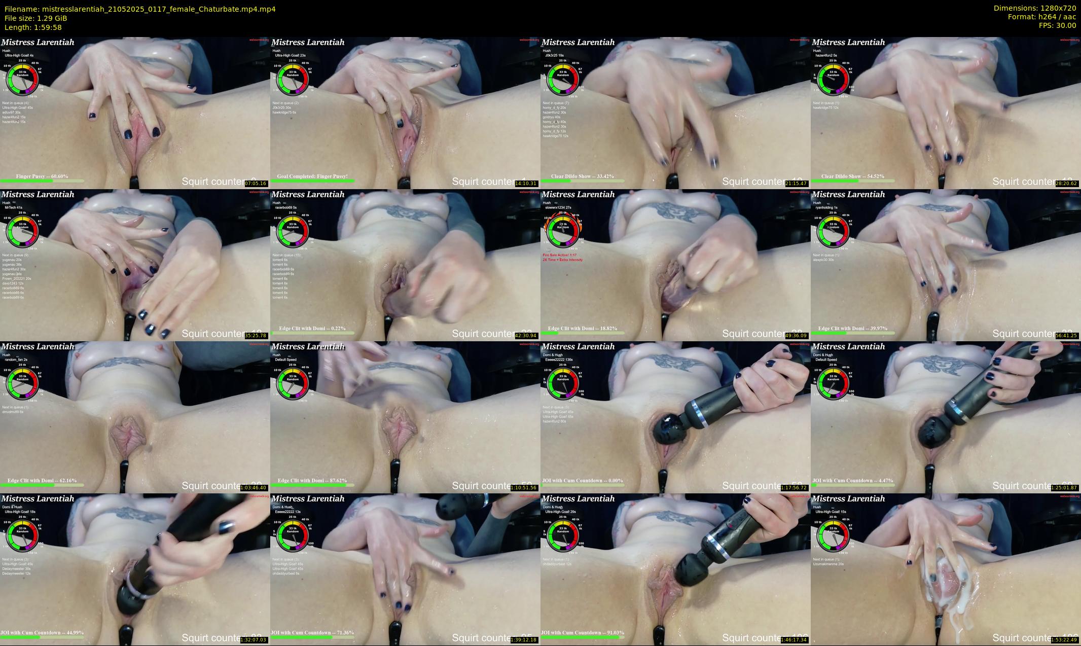 mistresslarentiah — 120 minute Chaturbate female cam show recording, 720p, May 21, 2025