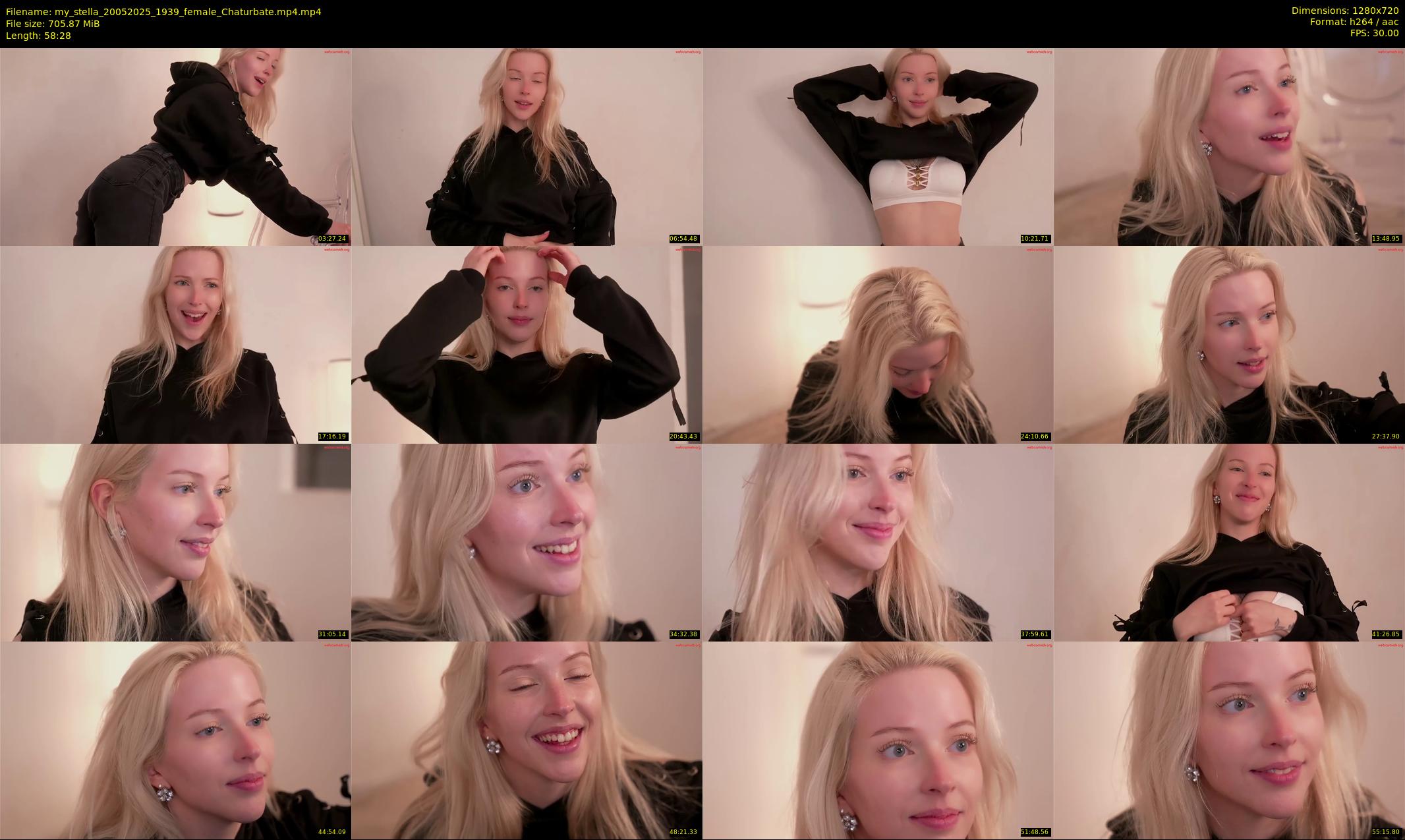 my_stella — 59 minute Chaturbate female cam show recording, 720p, May 20, 2025