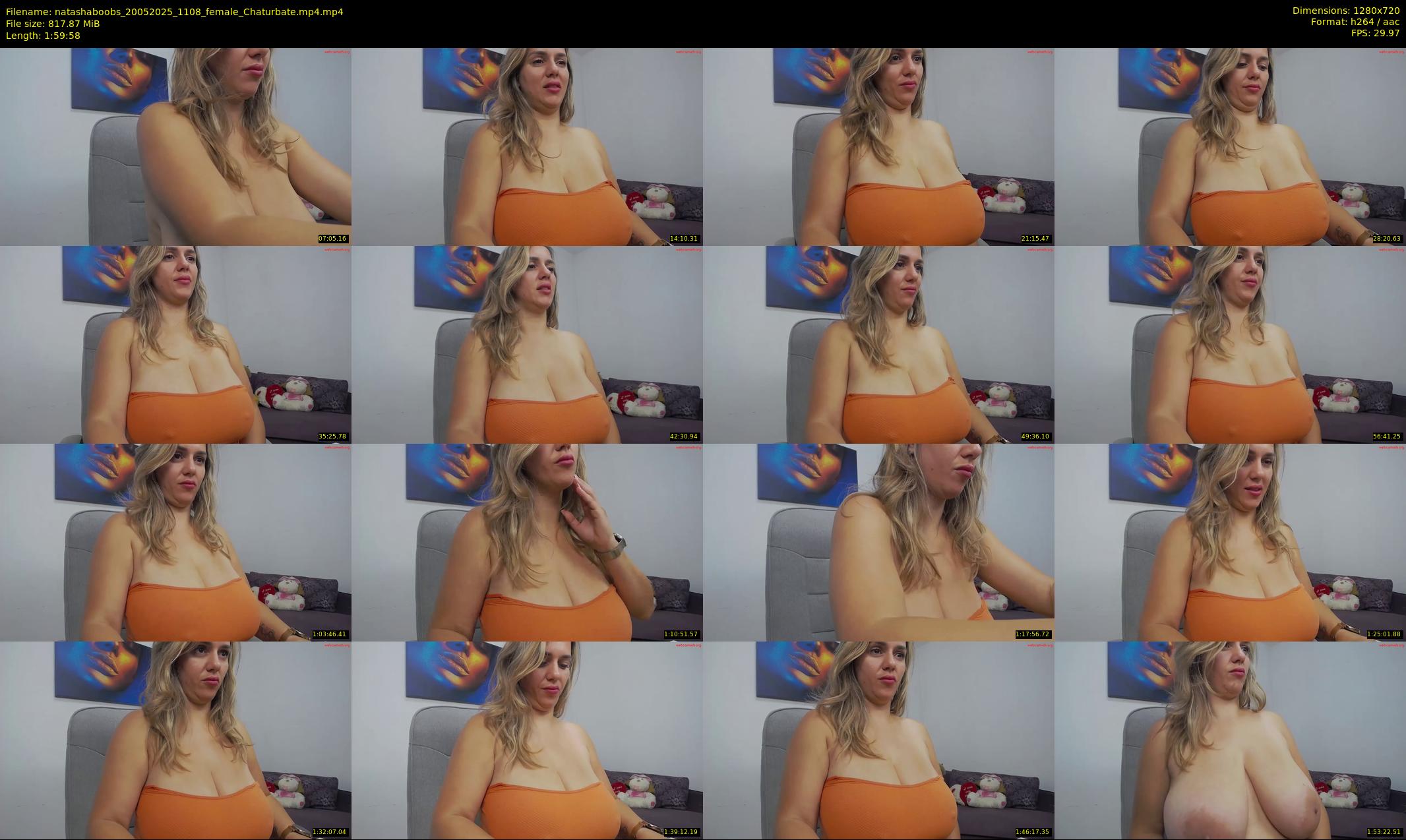 natashaboobs — 120 minute Chaturbate female cam show recording, 720p, May 20, 2025