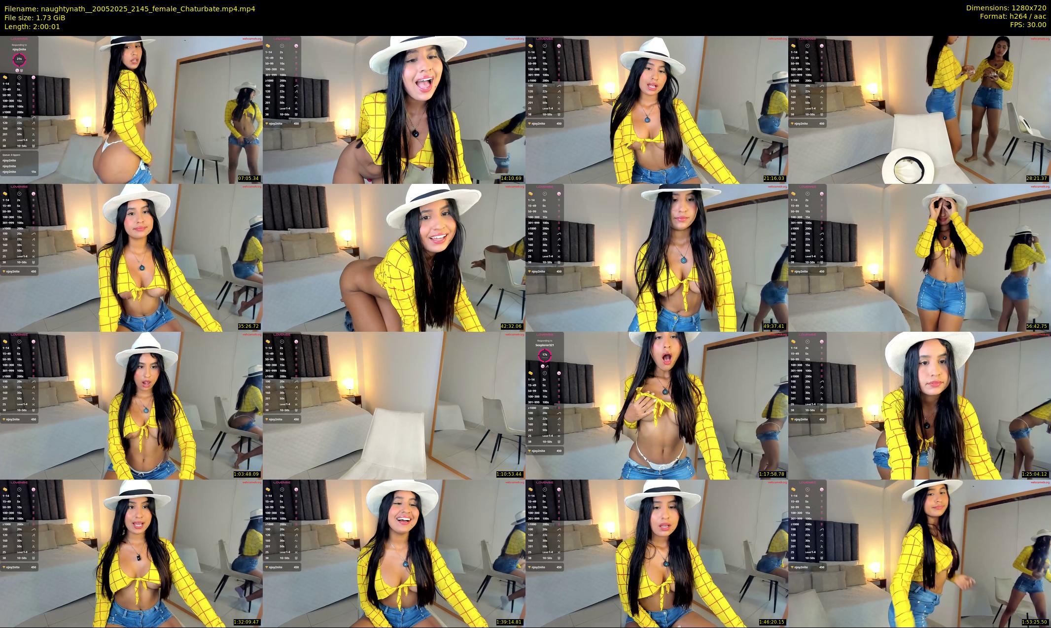 naughtynath_ — 121 minute Chaturbate female cam show recording, 720p, May 20, 2025