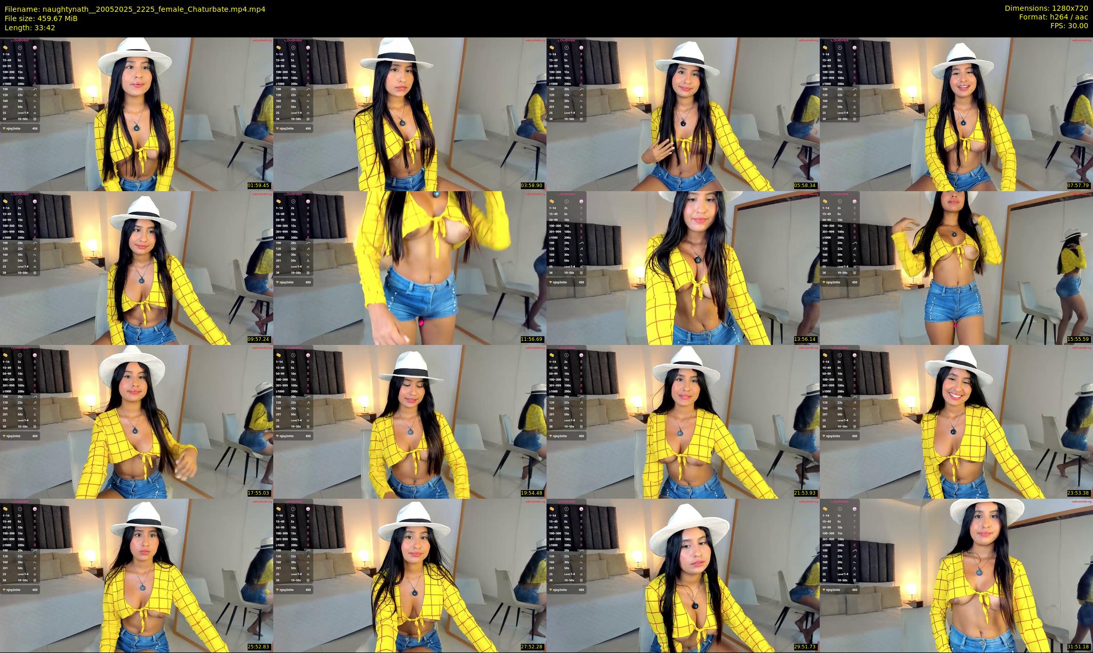 naughtynath_ — 34 minute Chaturbate female cam show recording, 720p, May 20, 2025