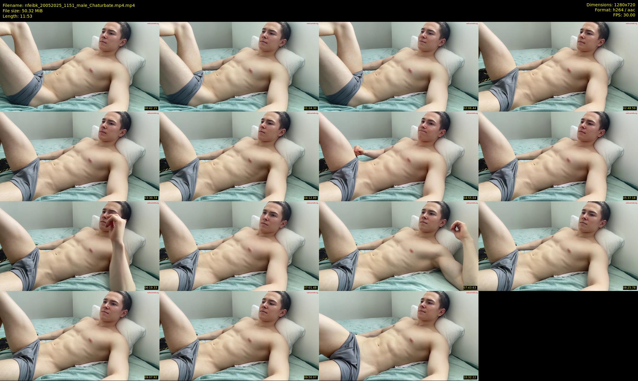 nfeibk — 12 minute Chaturbate male cam show recording, 720p, May 20, 2025