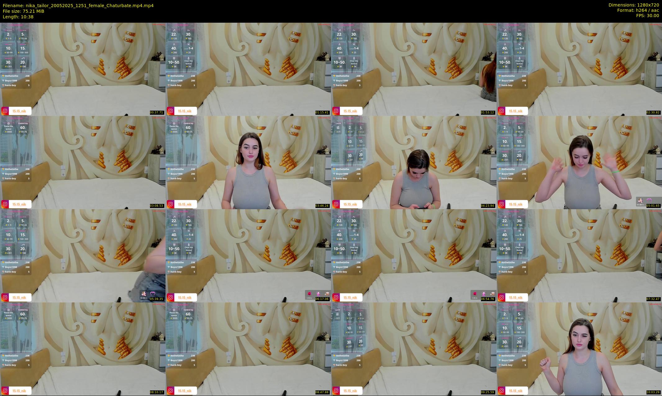 nika_tailor — 11 minute Chaturbate female cam show recording, 720p, May 20, 2025
