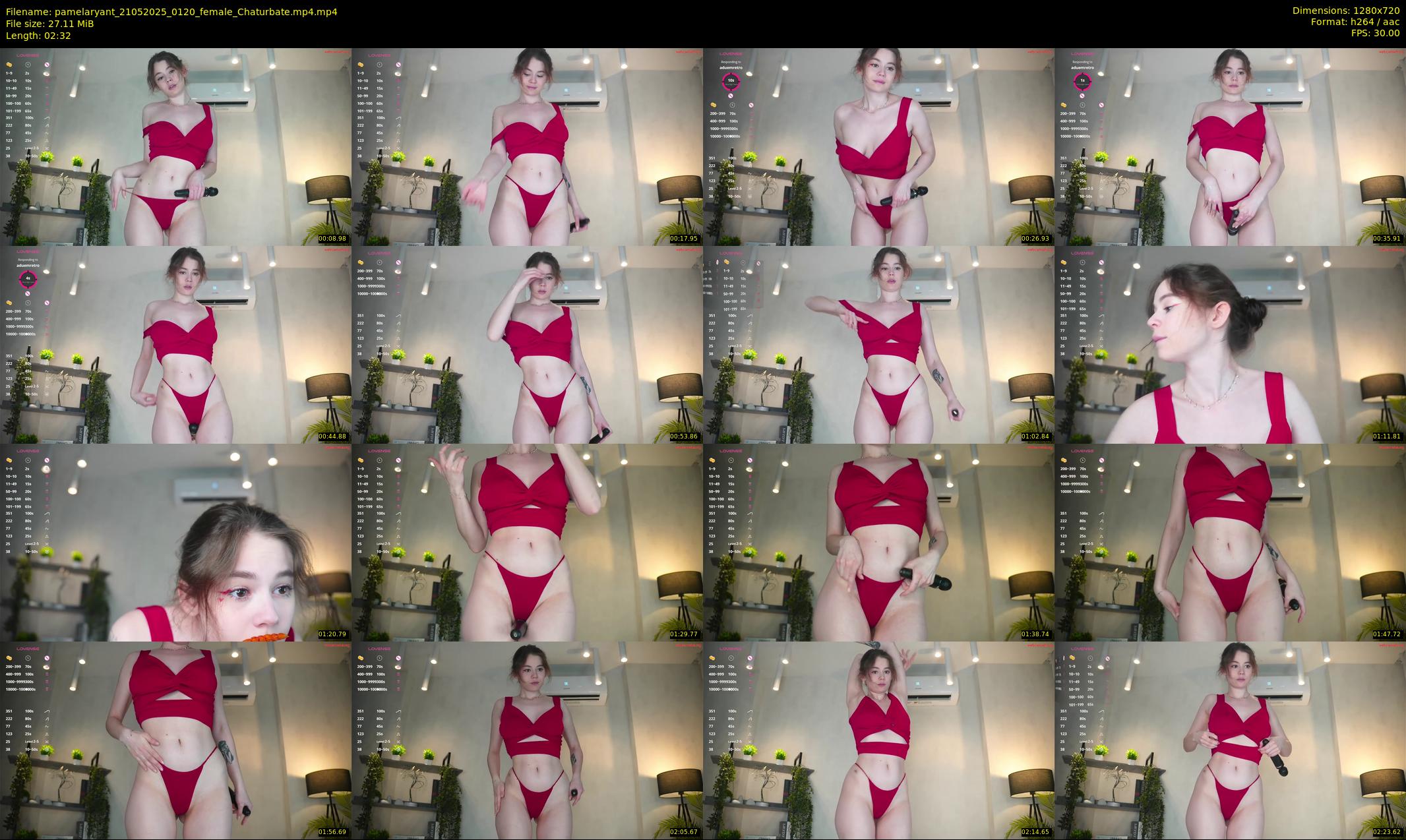 pamelaryant — 3 minute Chaturbate female cam show recording, 720p, May 21, 2025
